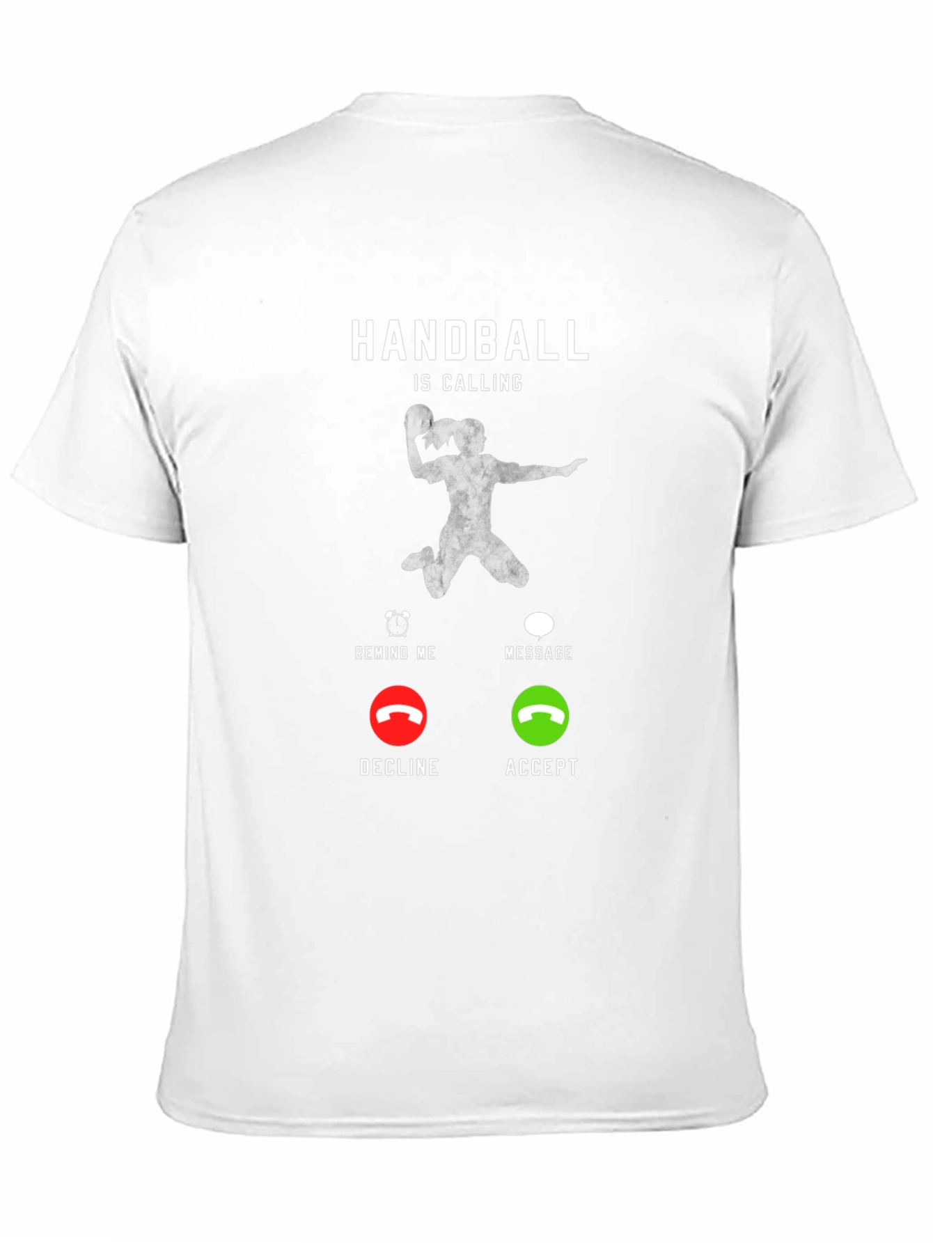 Black Handball is Calling T-Shirt - Funny Sport Design view 11