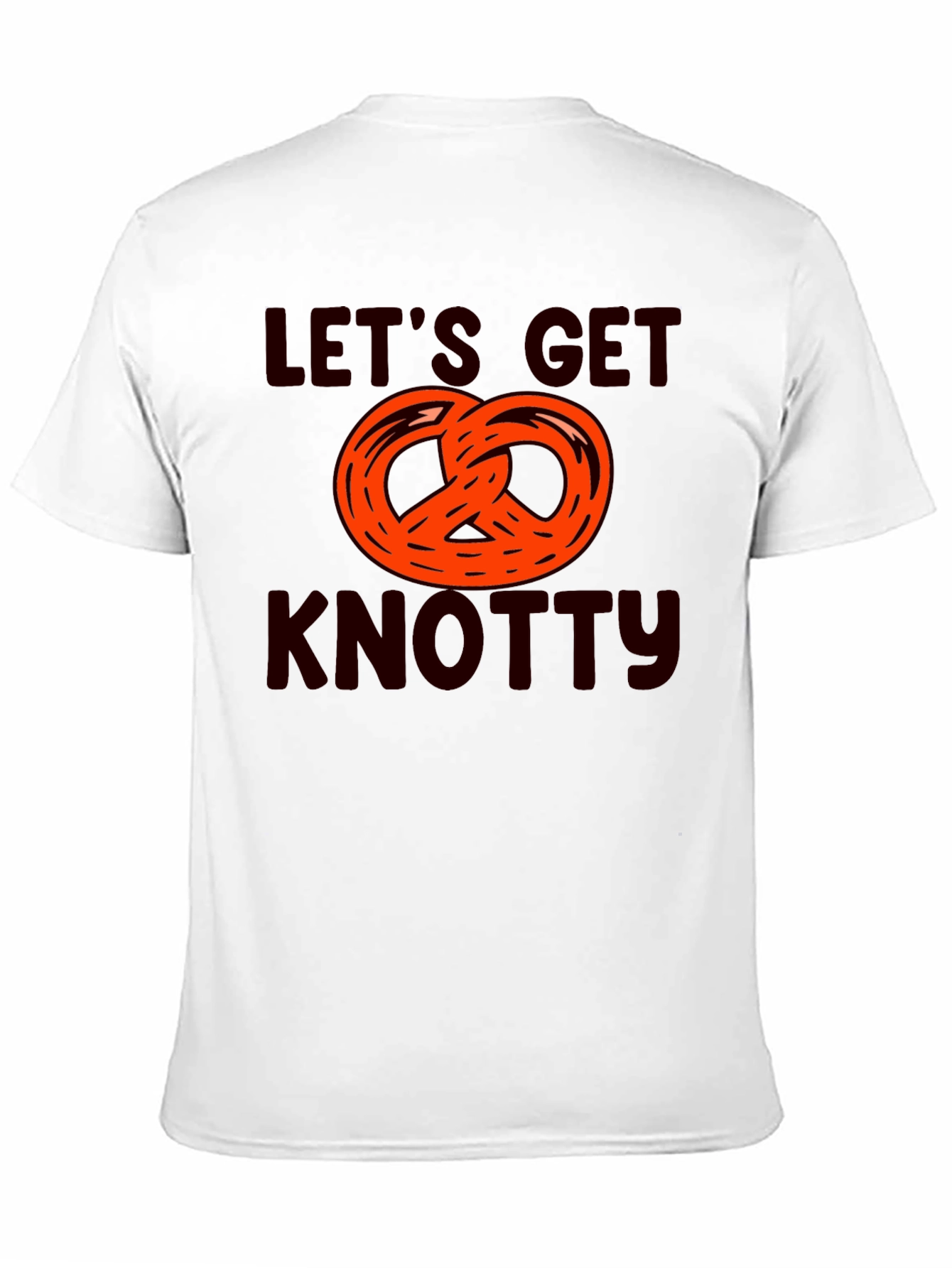 Black Let's Get Knotty Pretzel Graphic T-Shirt view 11