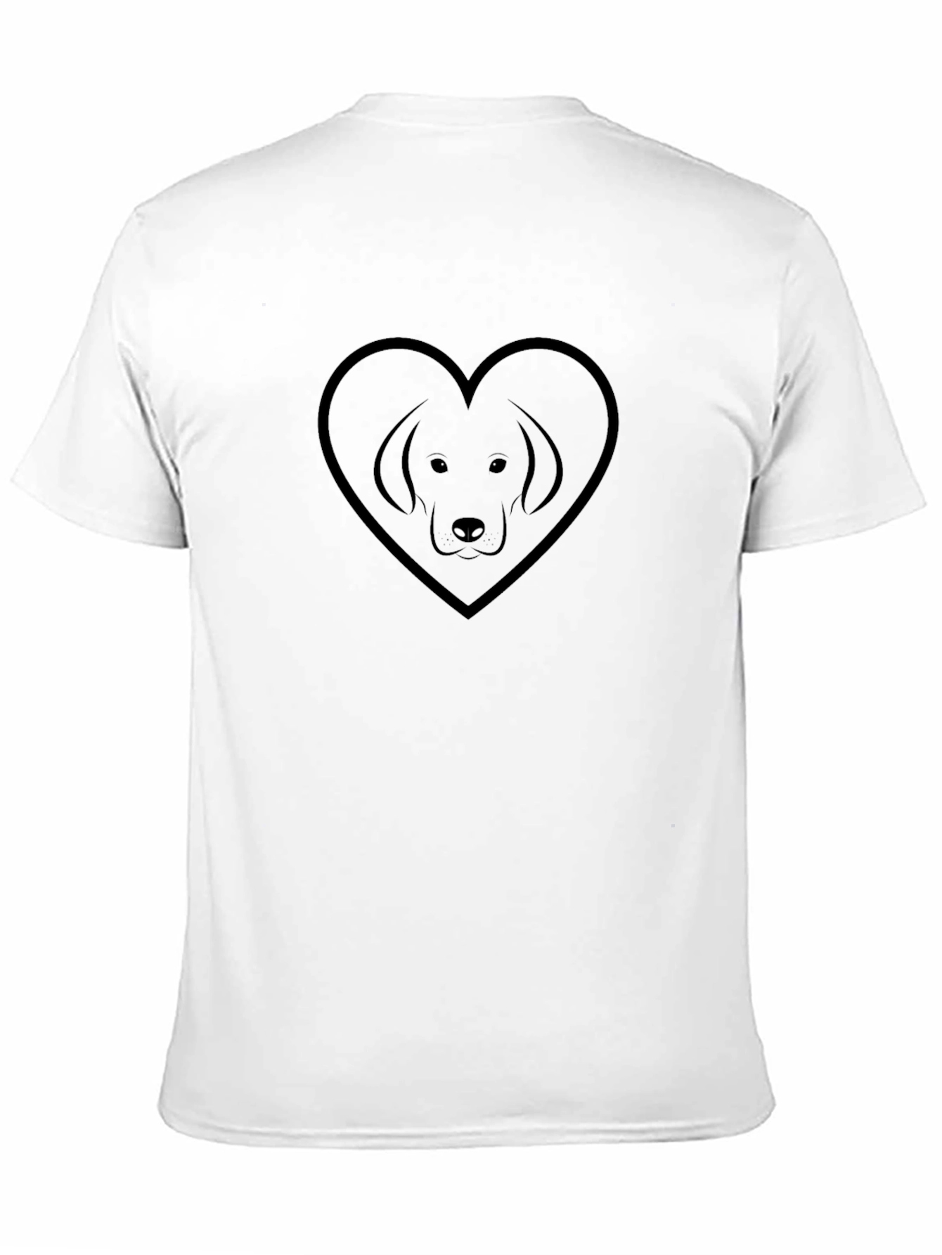 Black Dog Heart Graphic T-Shirt - Black view 11