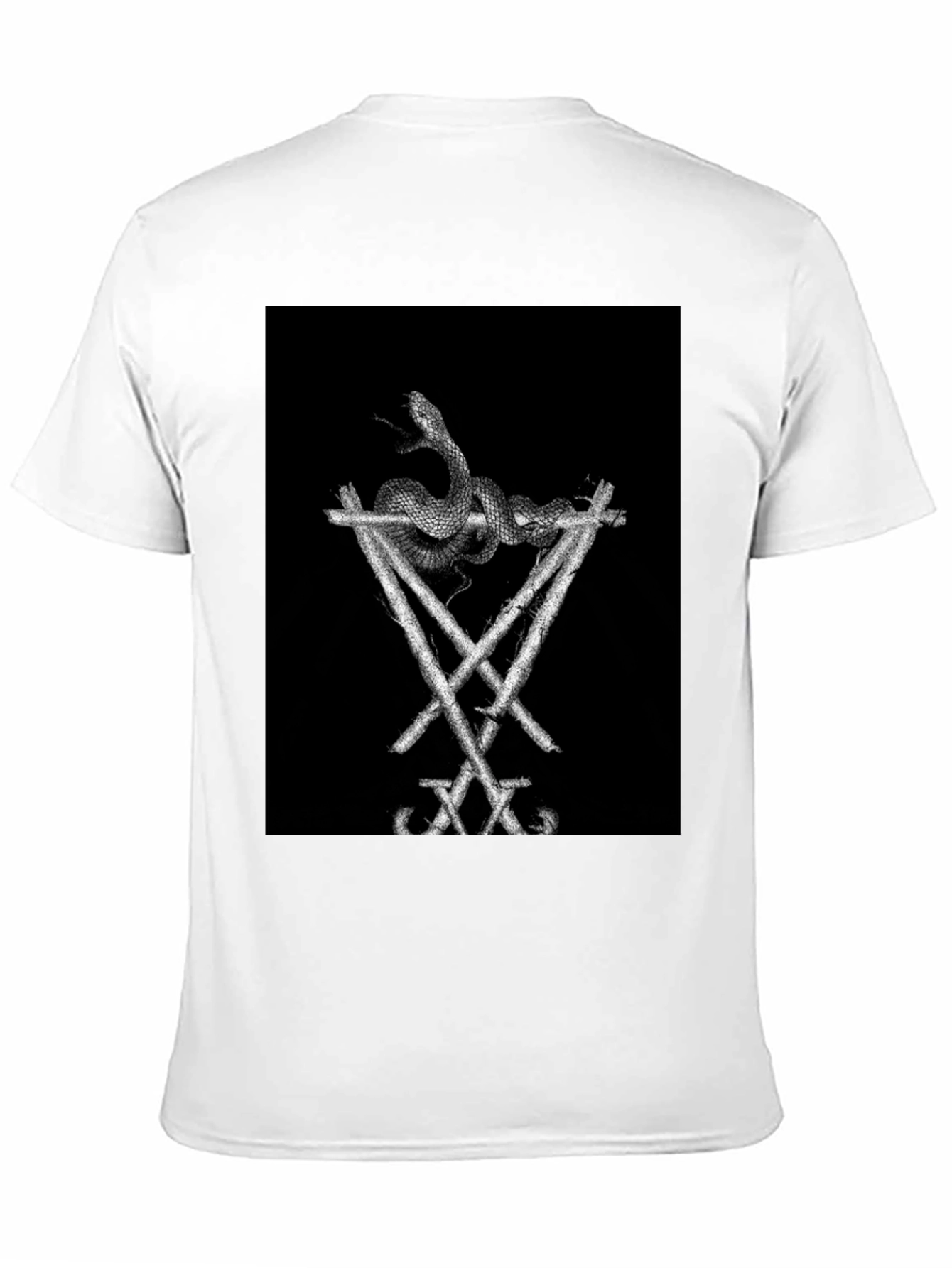 Snake & Sigil Black Graphic Tee - 11