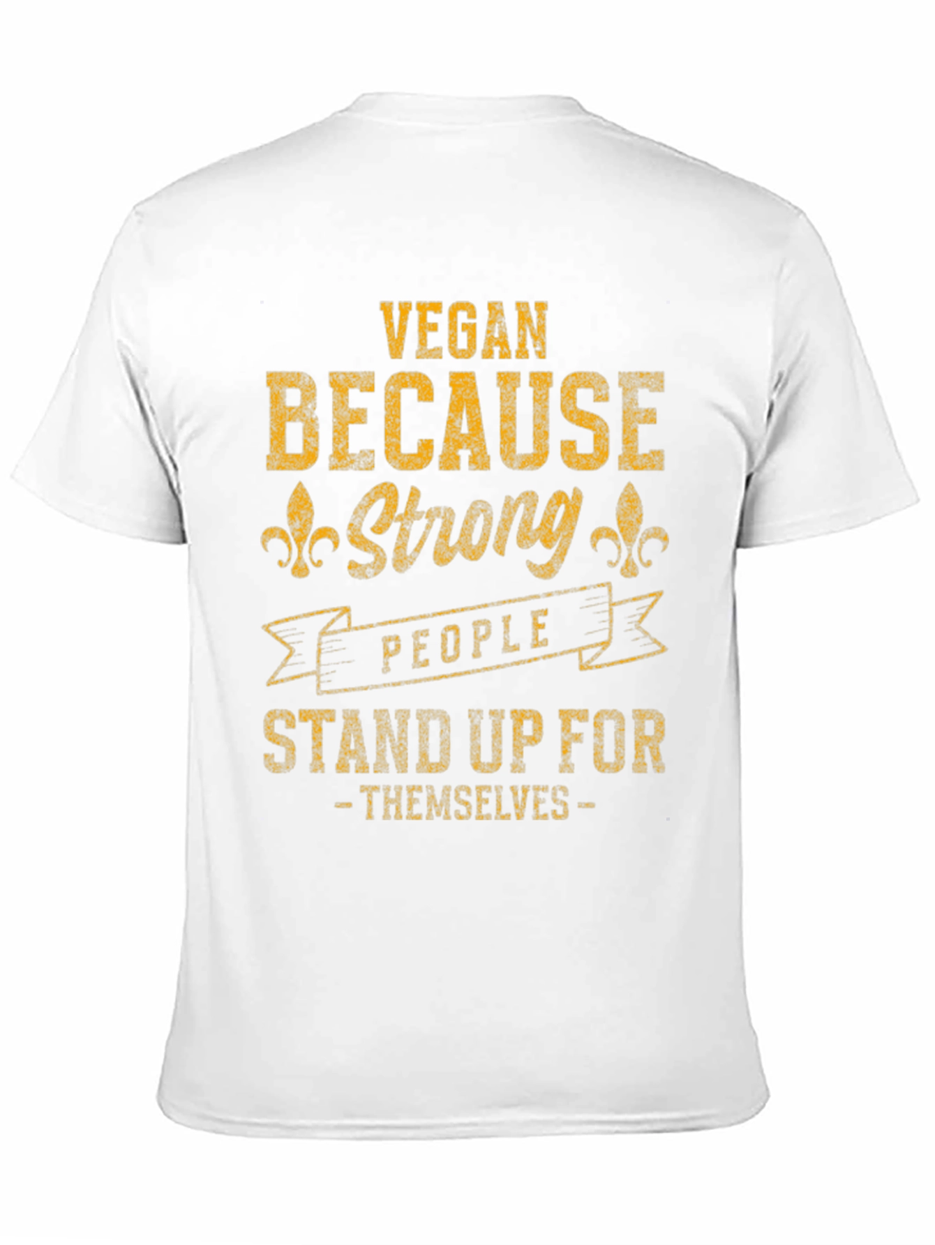 Black Vegan Strong People T-Shirt view 11