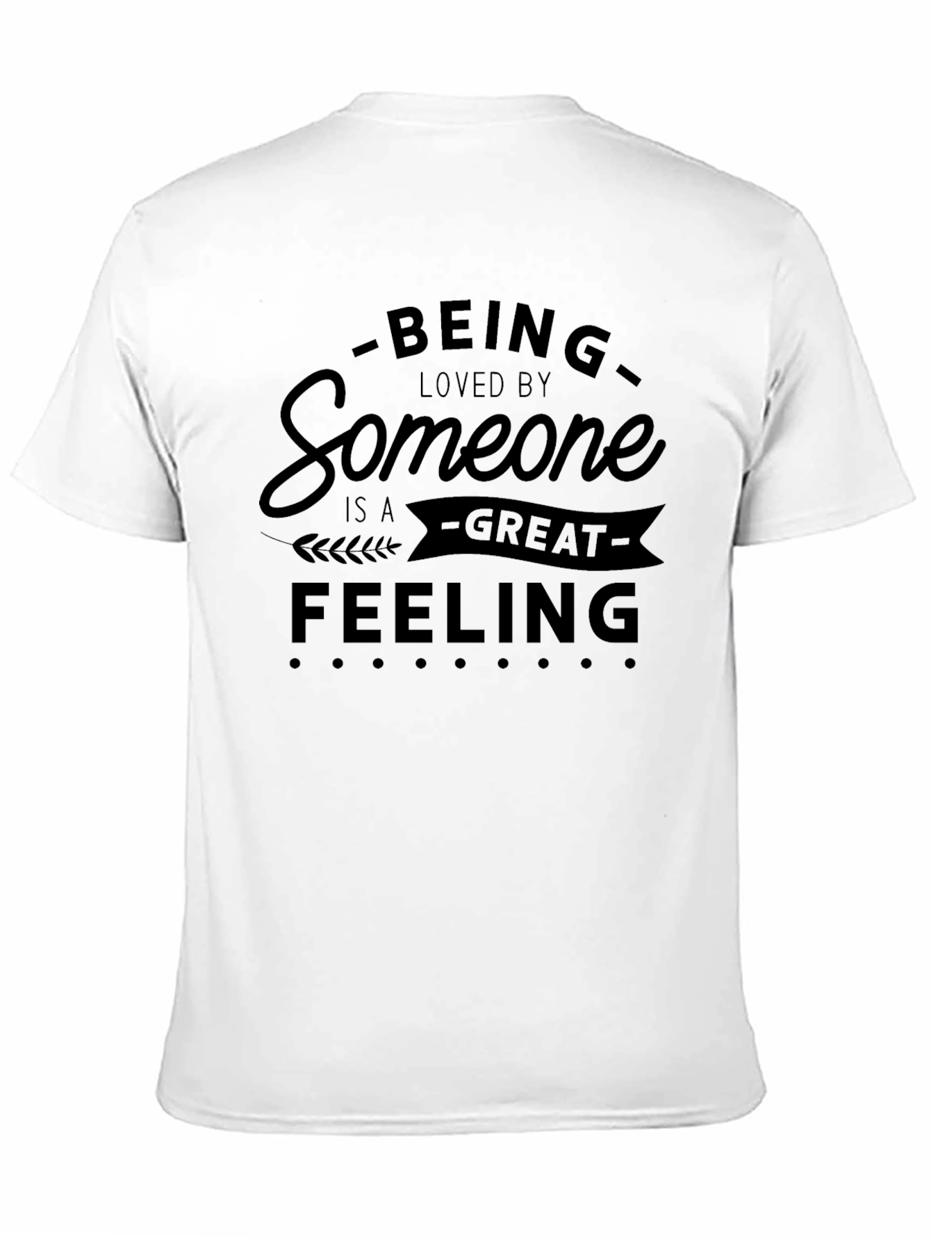 Black Loved By Someone Black Graphic T-Shirt view 11