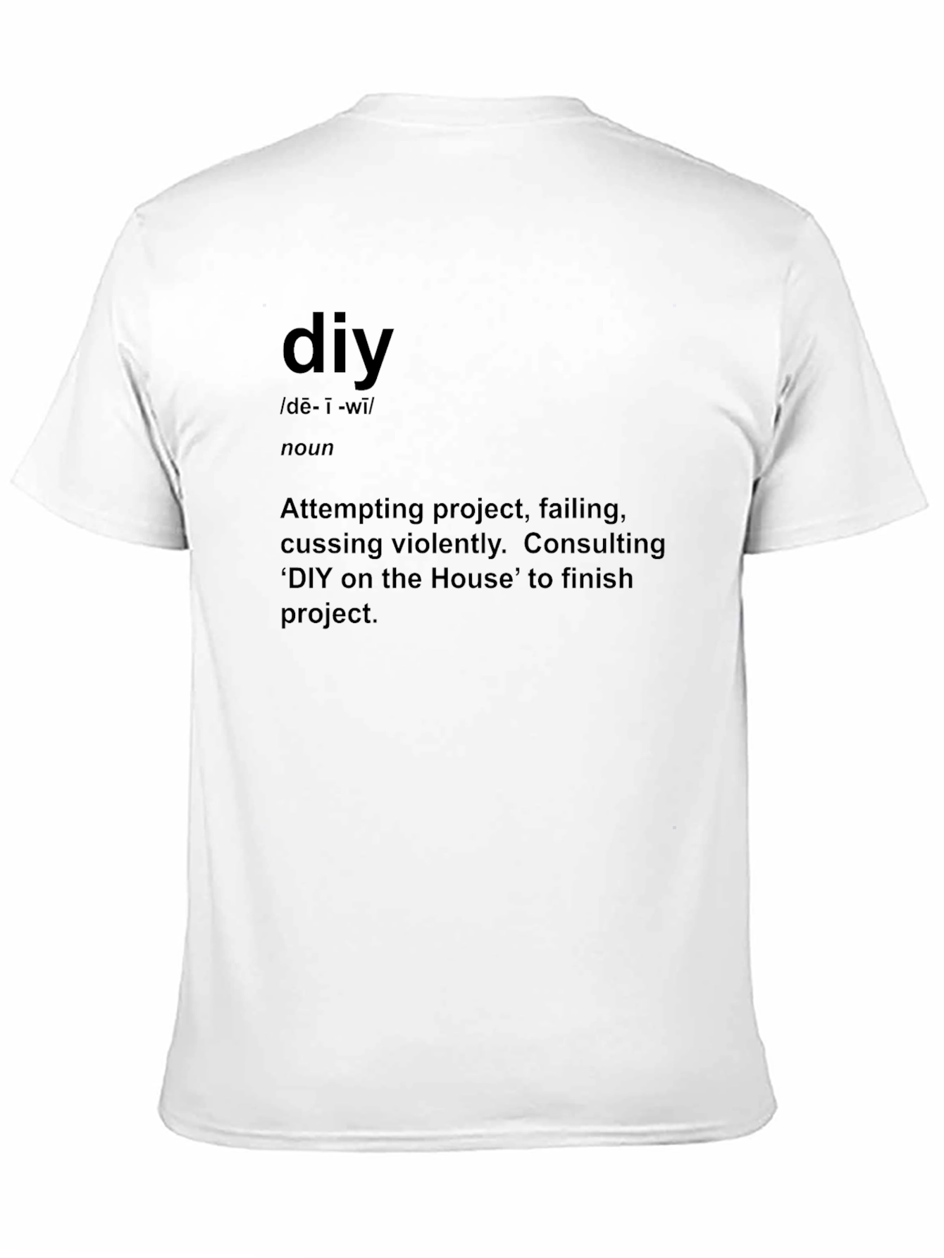 Black DIY Definition Graphic Tee - Black view 11