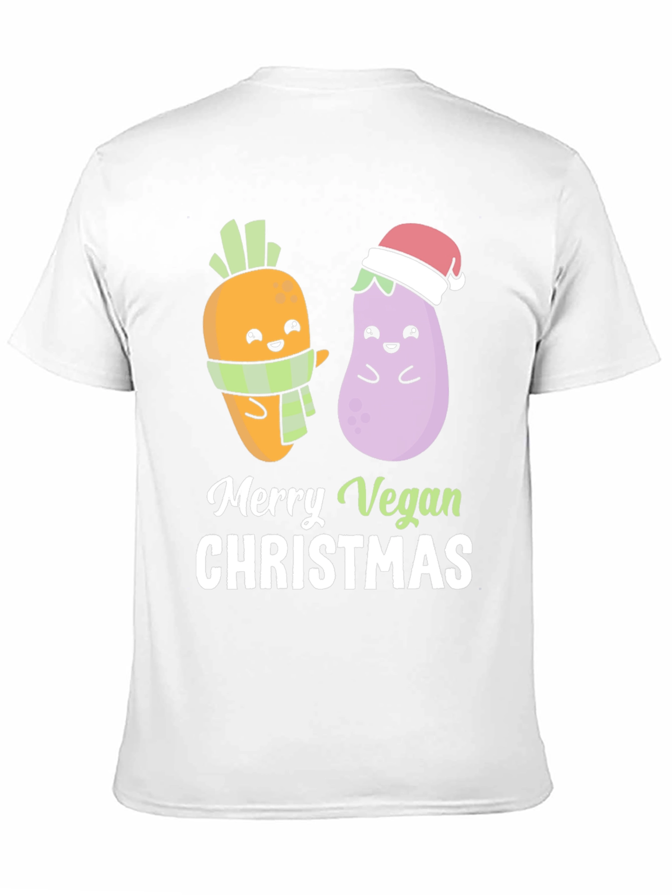 Merry Vegan Christmas T-Shirt - Cute Holiday Tee - 11