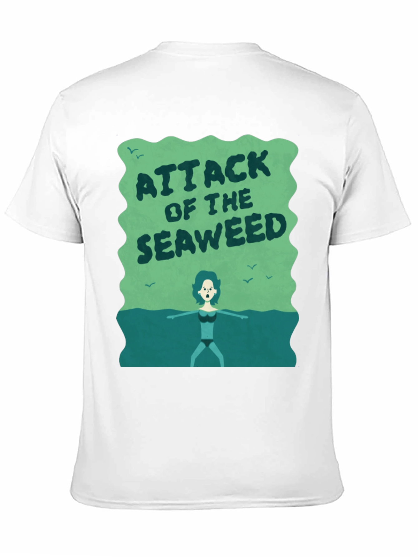 Black Attack of the Seaweed Graphic T-Shirt view 11