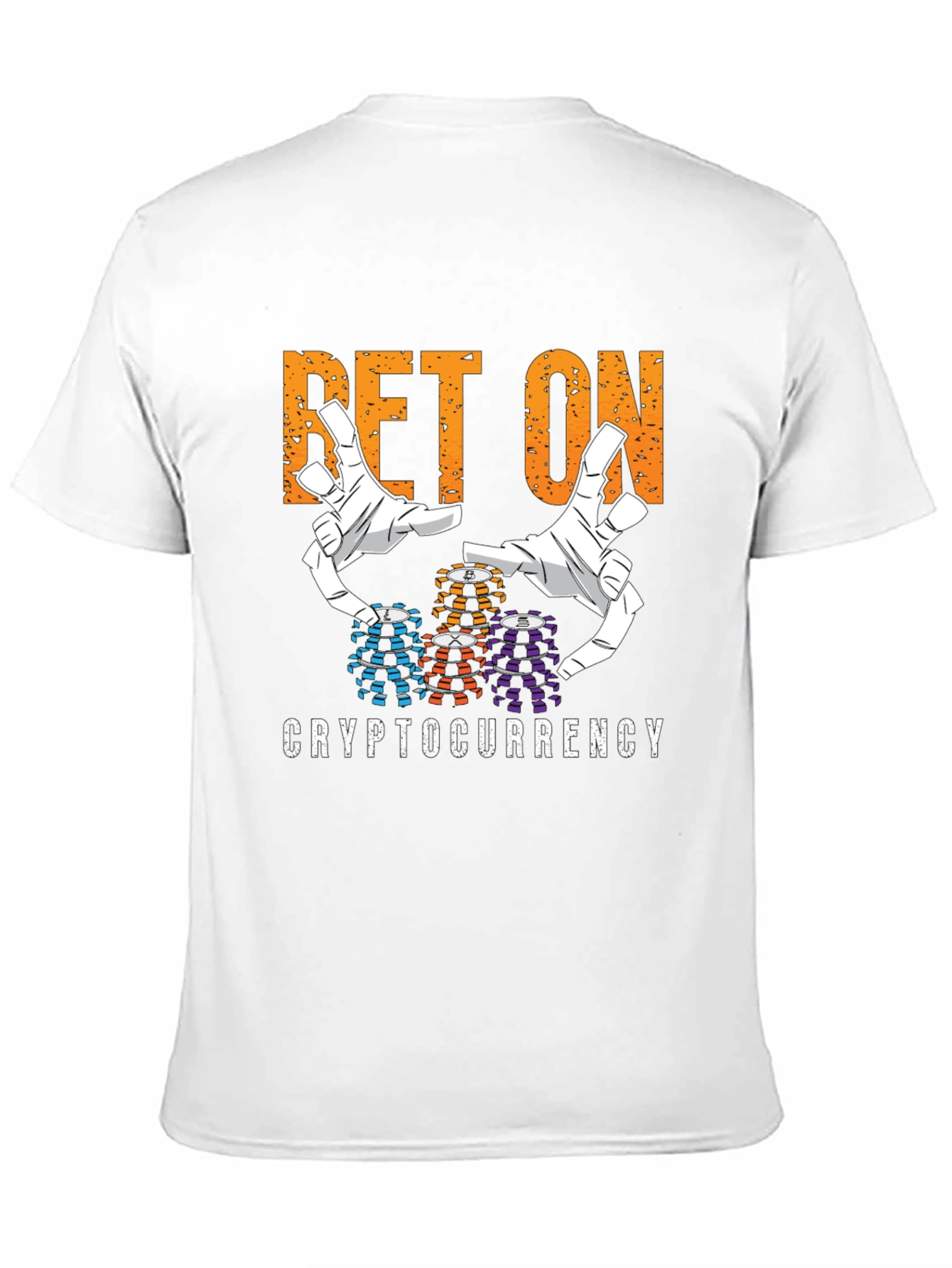 Black Bet On Cryptocurrency T-Shirt view 11