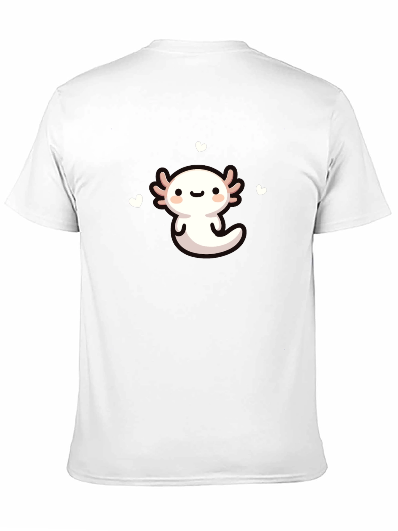 Black Cute Axolotl Graphic Tee - Black view 11