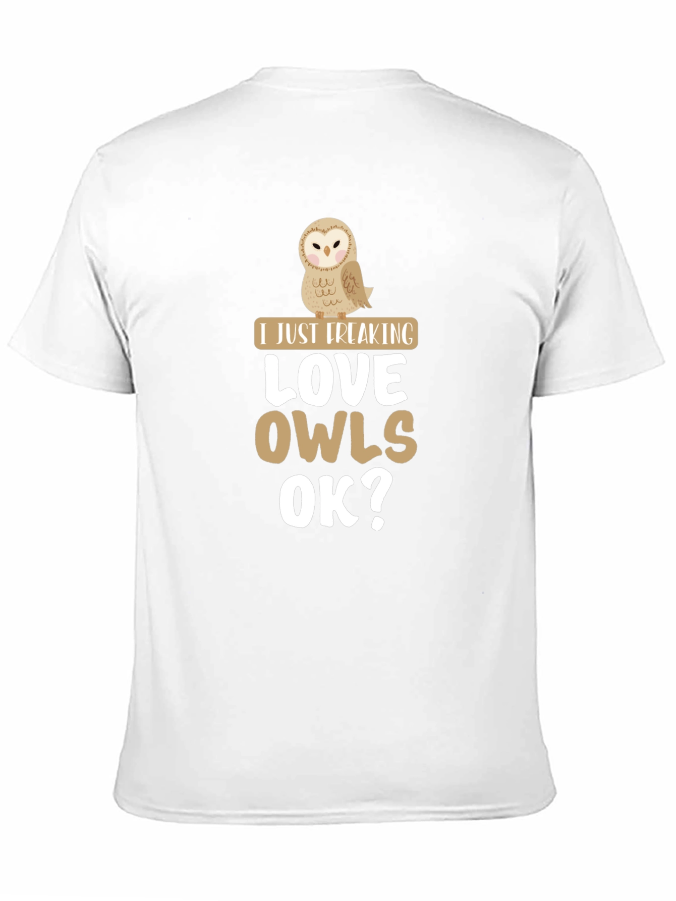 Black I Just Freaking Love Owls Graphic Tee view 11