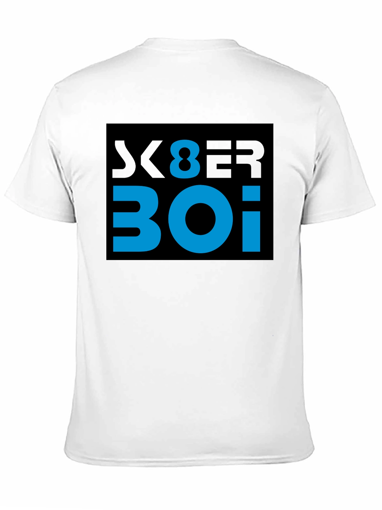 Black Cyber Boi Graphic Tee - Black Cotton T-Shirt view 11