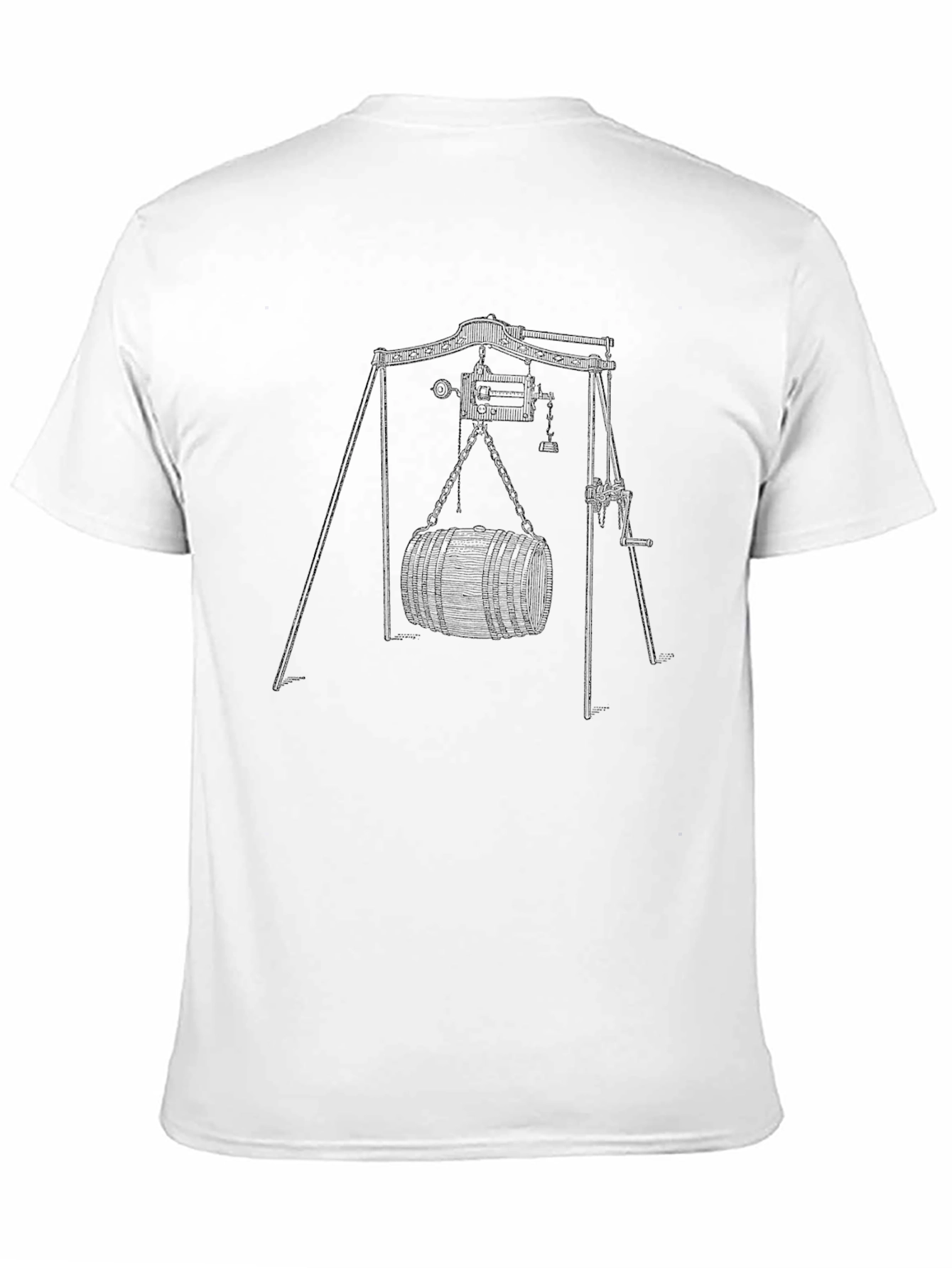 Black Black Graphic Tee - Winch & Barrel Design view 11