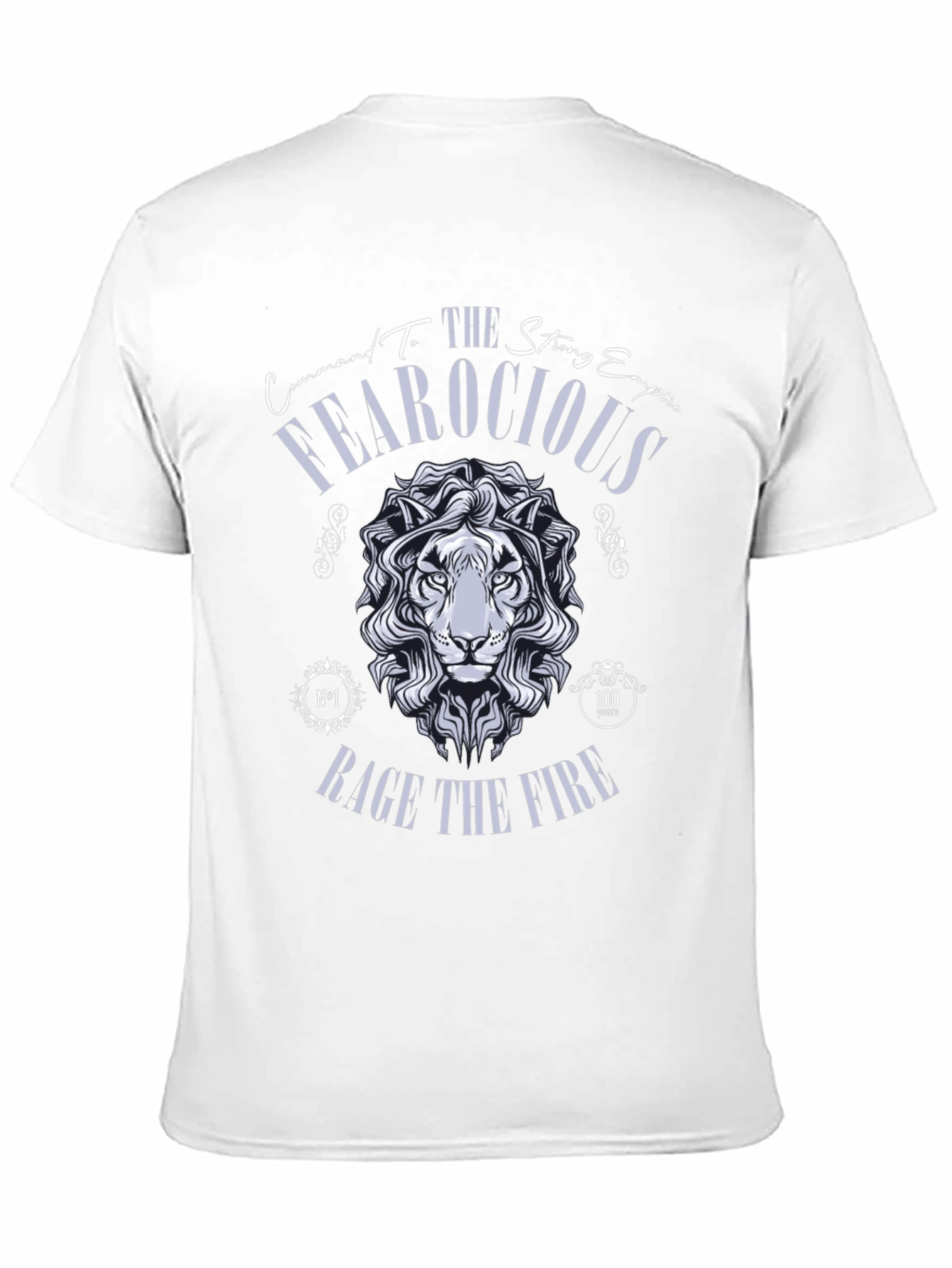 Black Fearocious Lion Graphic Print T-Shirt view 11