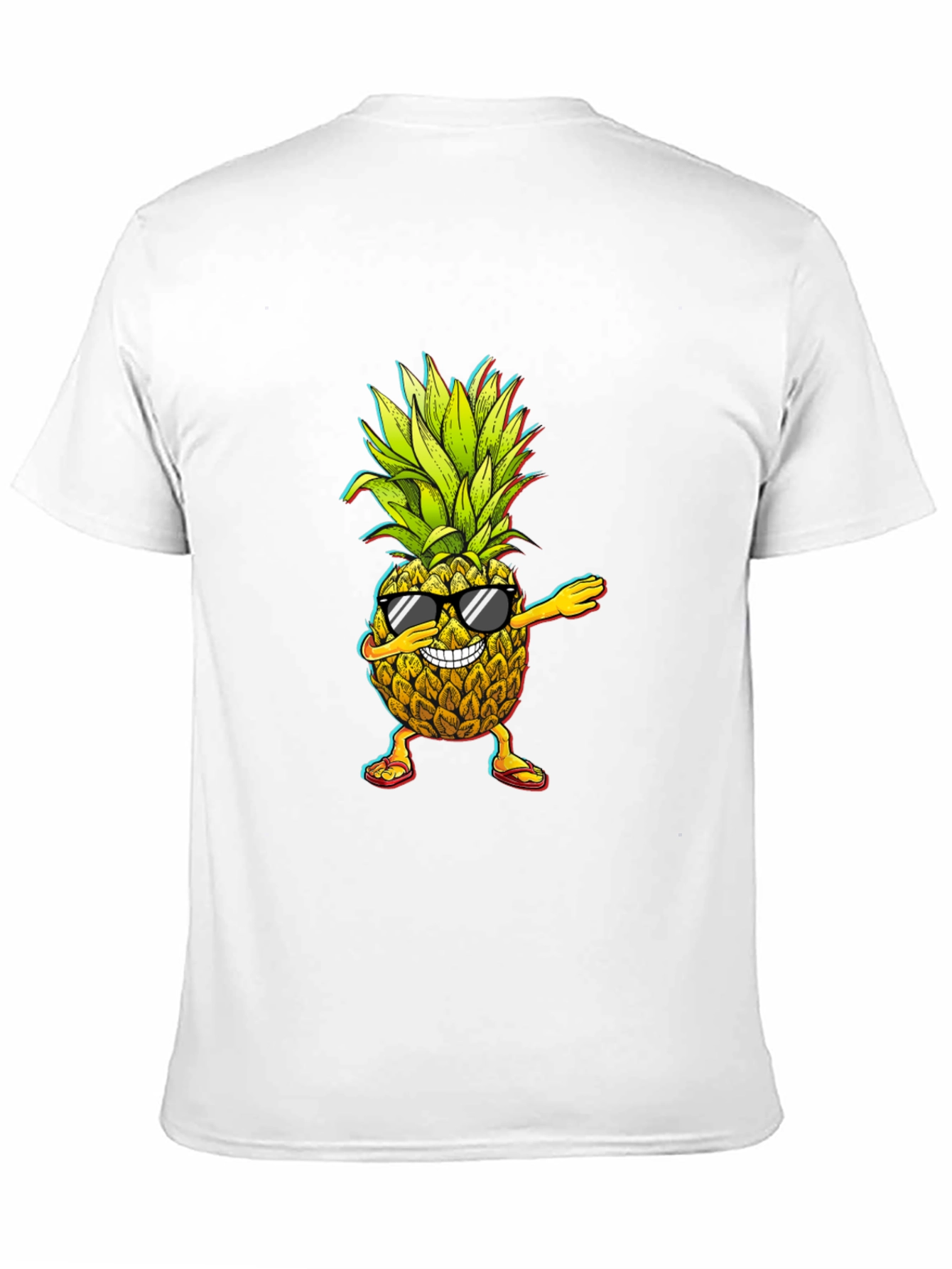 Black Dabbing Pineapple Graphic Tee - Cool Fruit Design! view 11