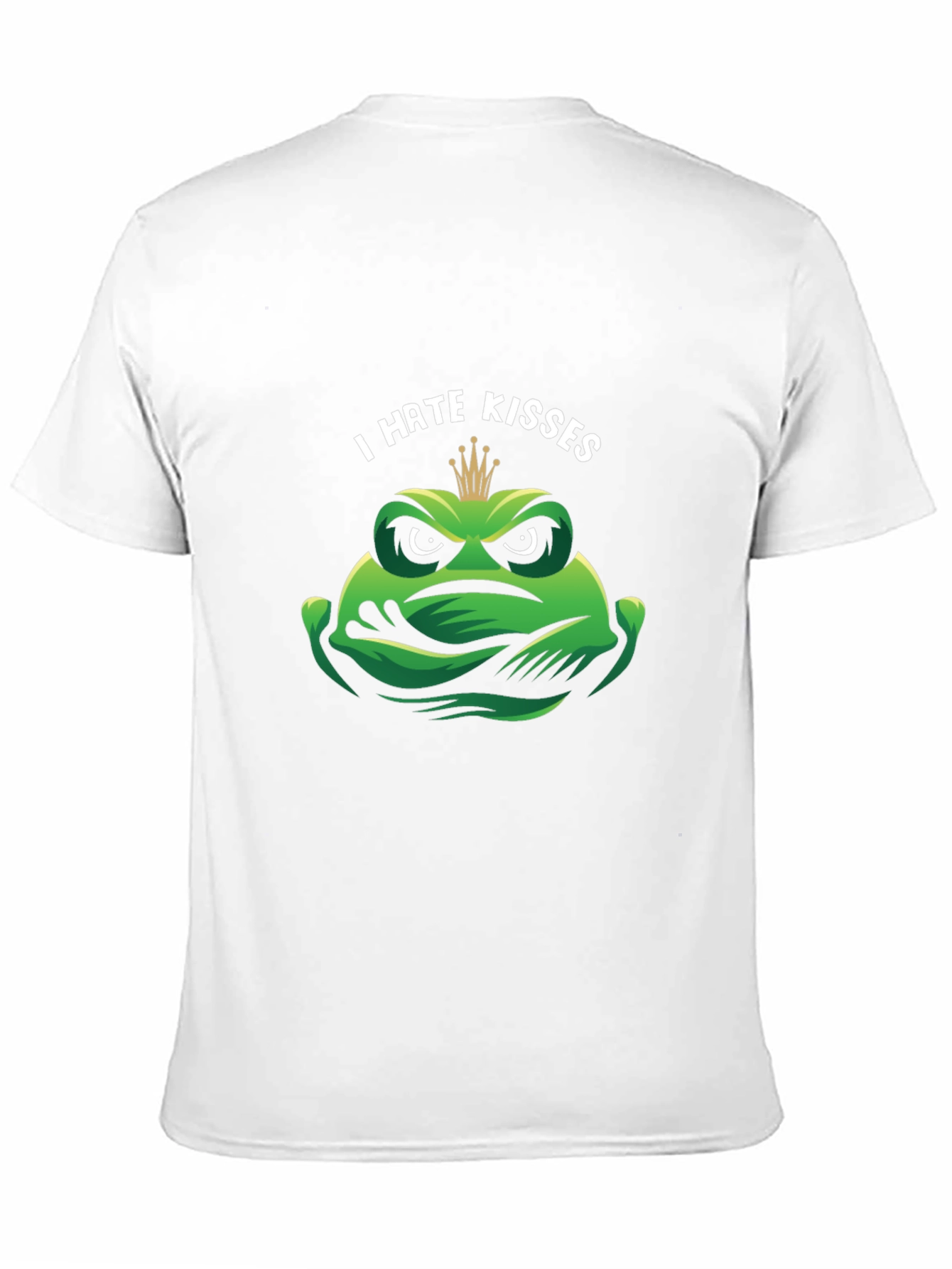 Black I Hate Kisses Frog Graphic T-Shirt view 11