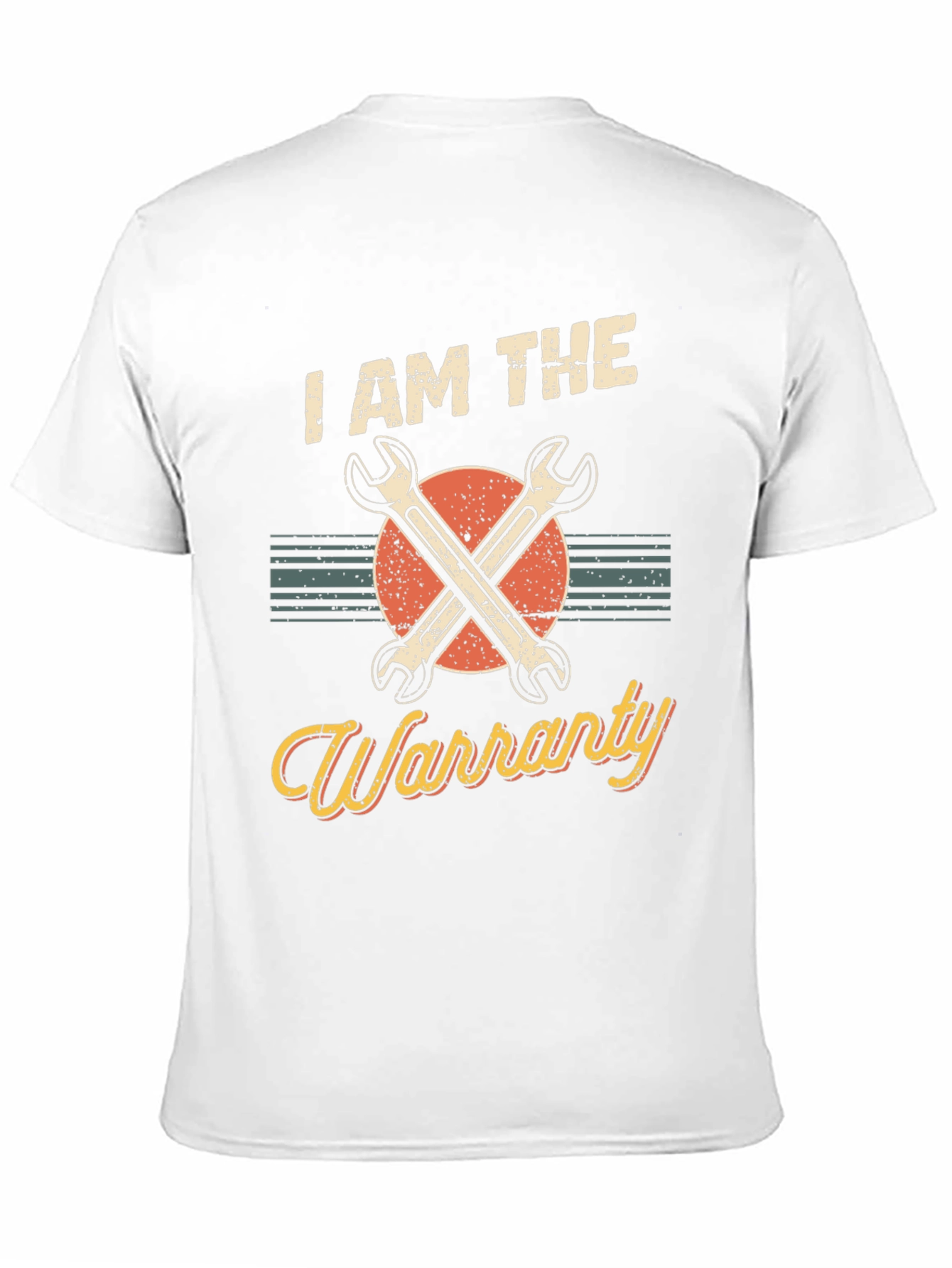 Black I AM THE Warranty Mechanic Graphic T-Shirt view 11