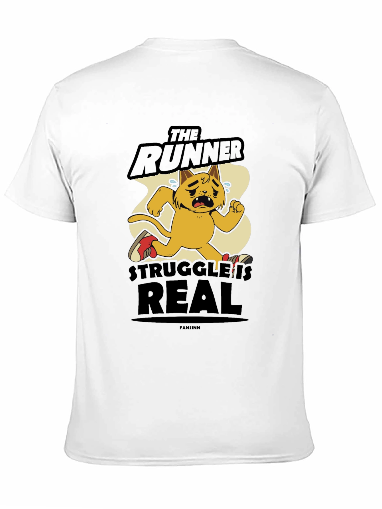 Black The Runner: Struggle is Real Tee view 11