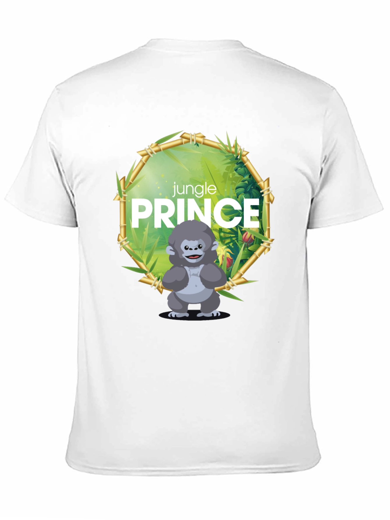 Black Jungle Prince Gorilla Graphic Tee view 11