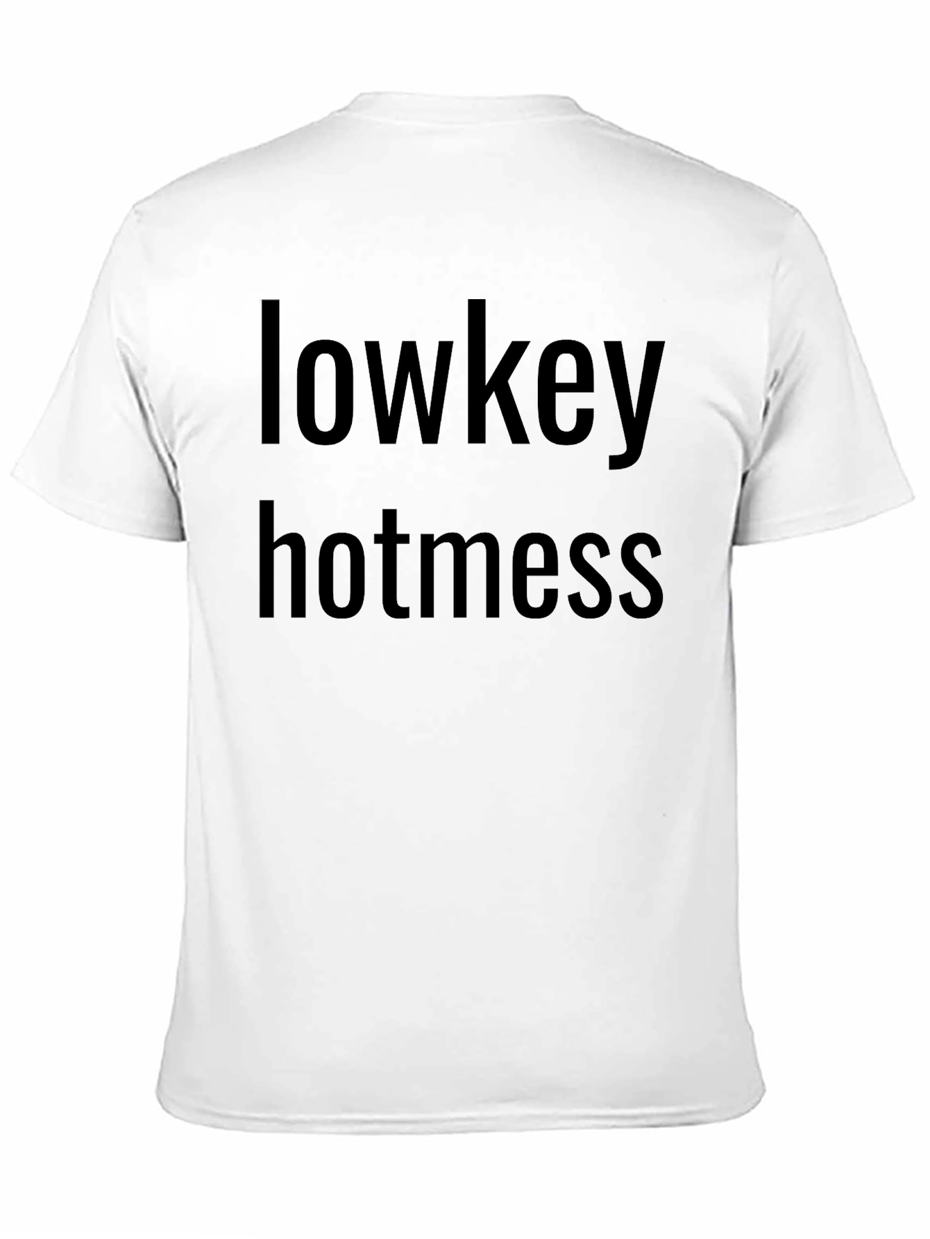 Black Lowkey Hotness T-Shirt - Men's Black Tee view 11