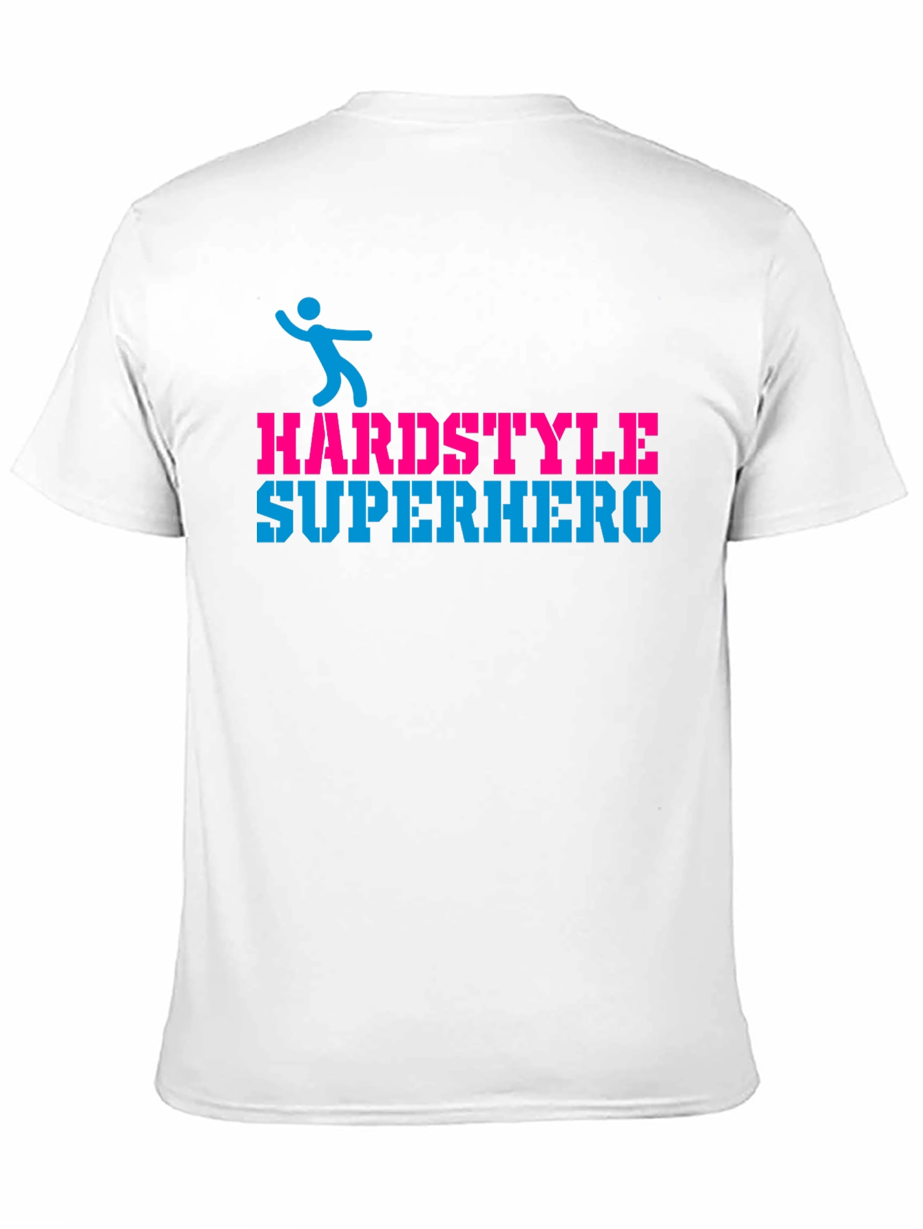 Black Hardstyle Superhero Black Graphic T-Shirt view 11