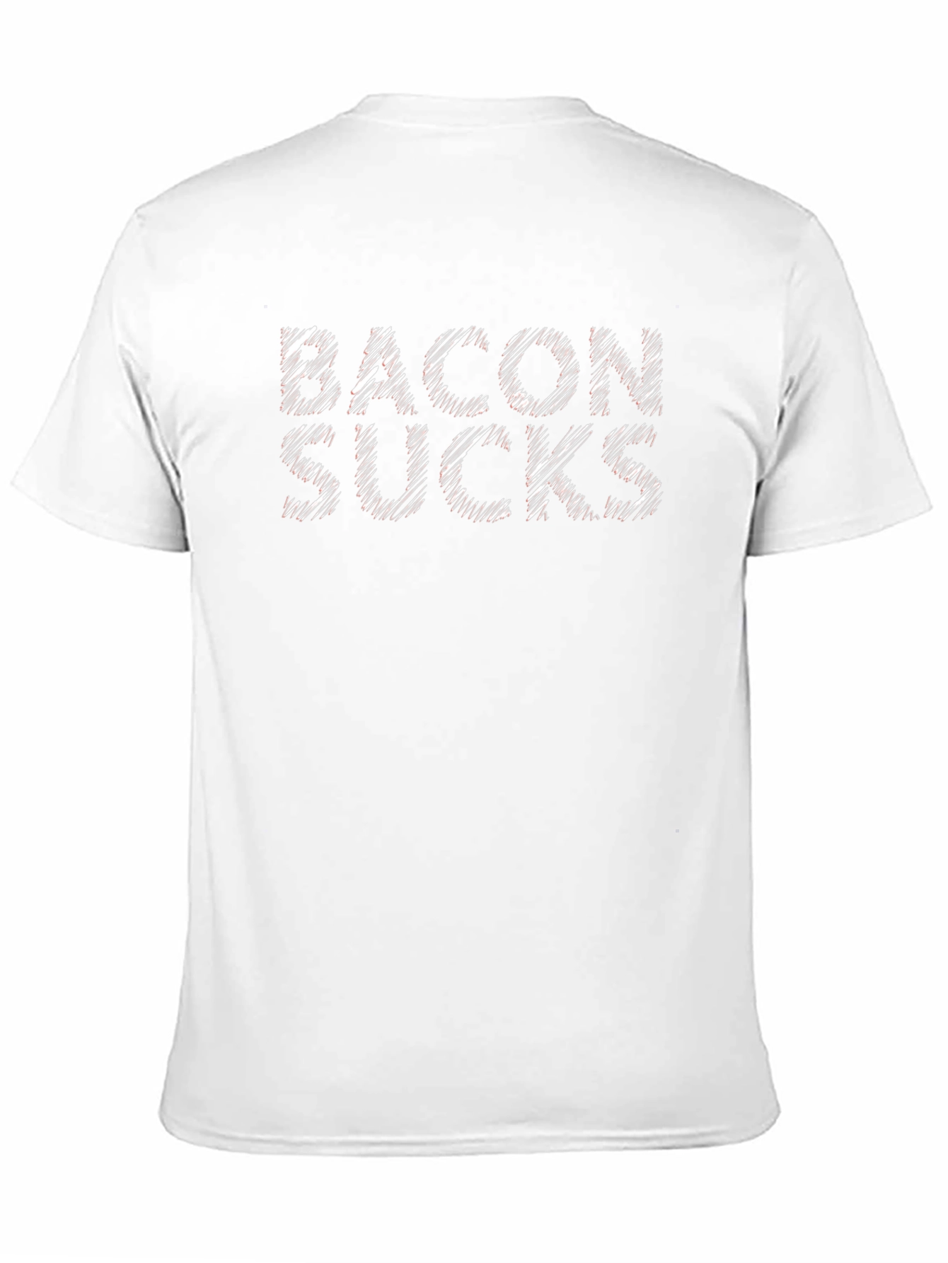 Black Bacon Sucks Graphic Black T-Shirt view 11