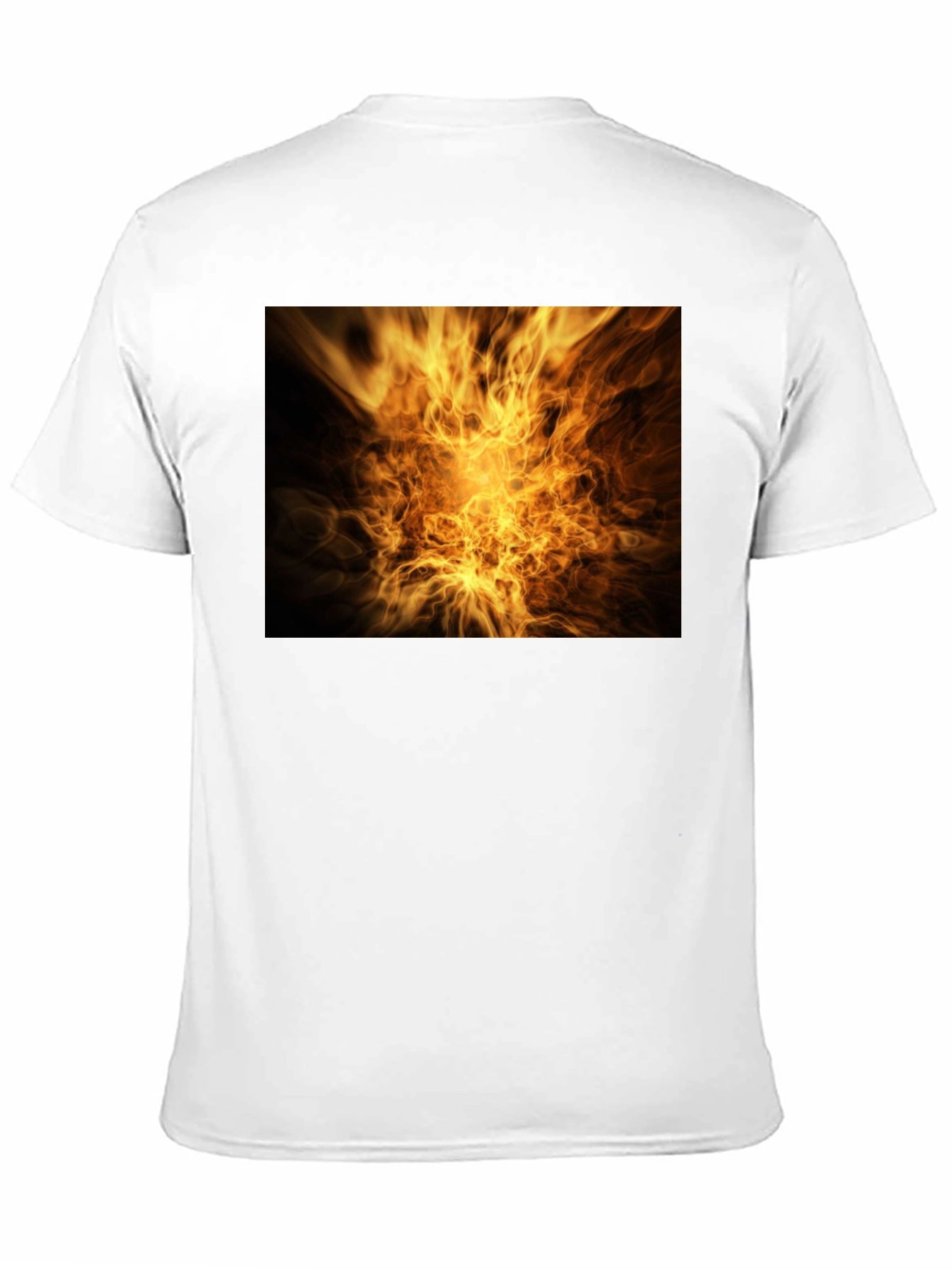 Black Fiery Vortex Graphic Tee - Bold Black T-Shirt view 11