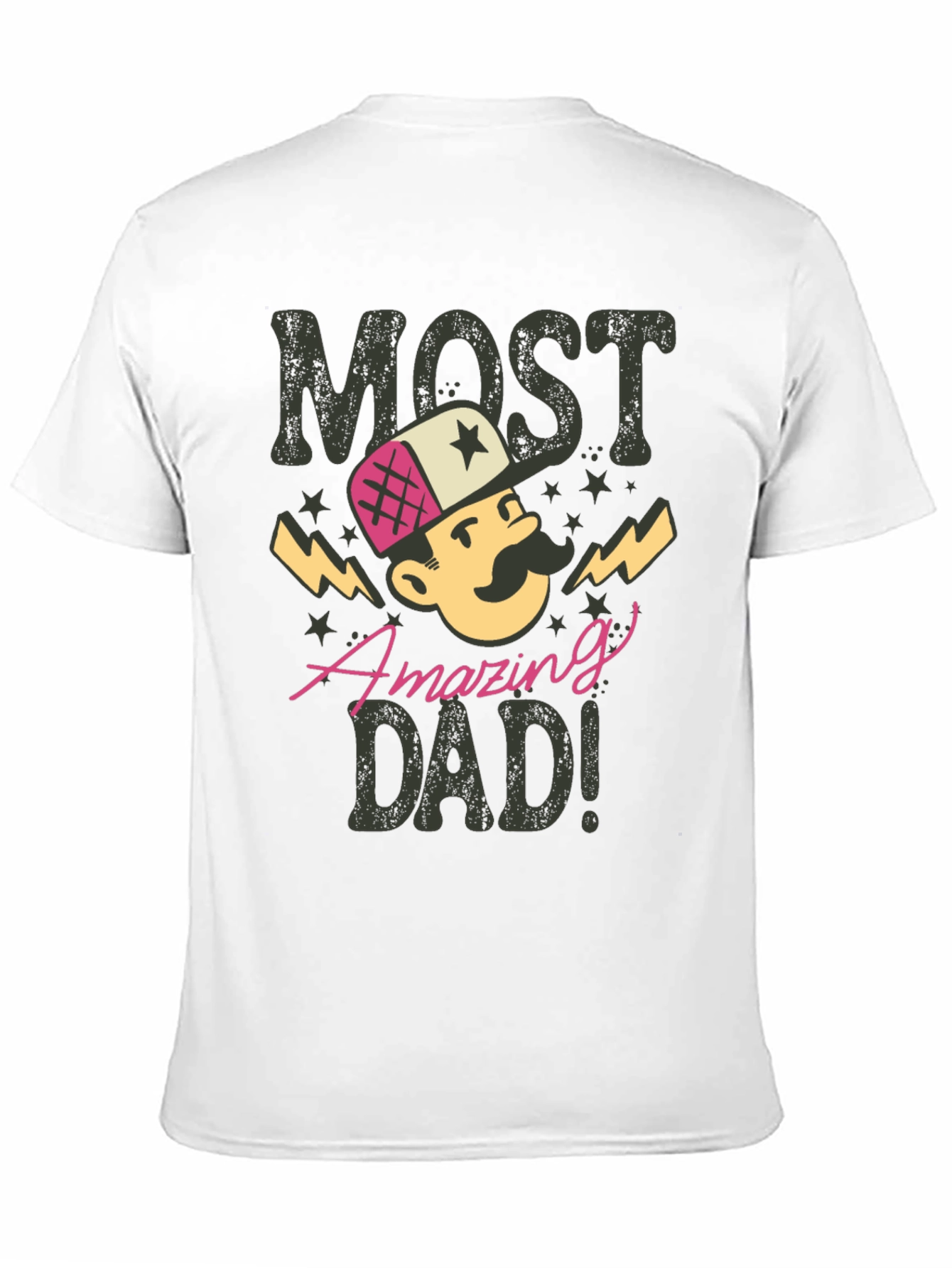 Black Most Amazing Dad T-Shirt - Novelty Gift for Father's Day! view 11