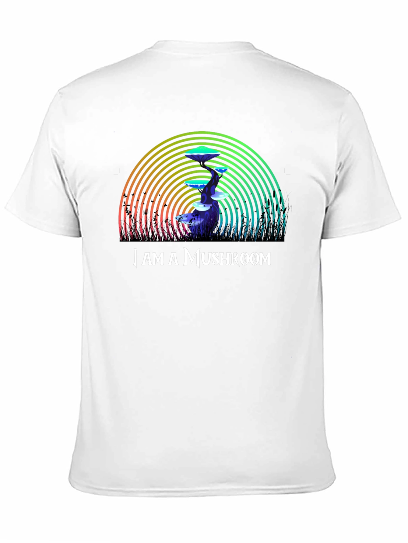 Black I am A Mushroom Graphic T-Shirt view 11