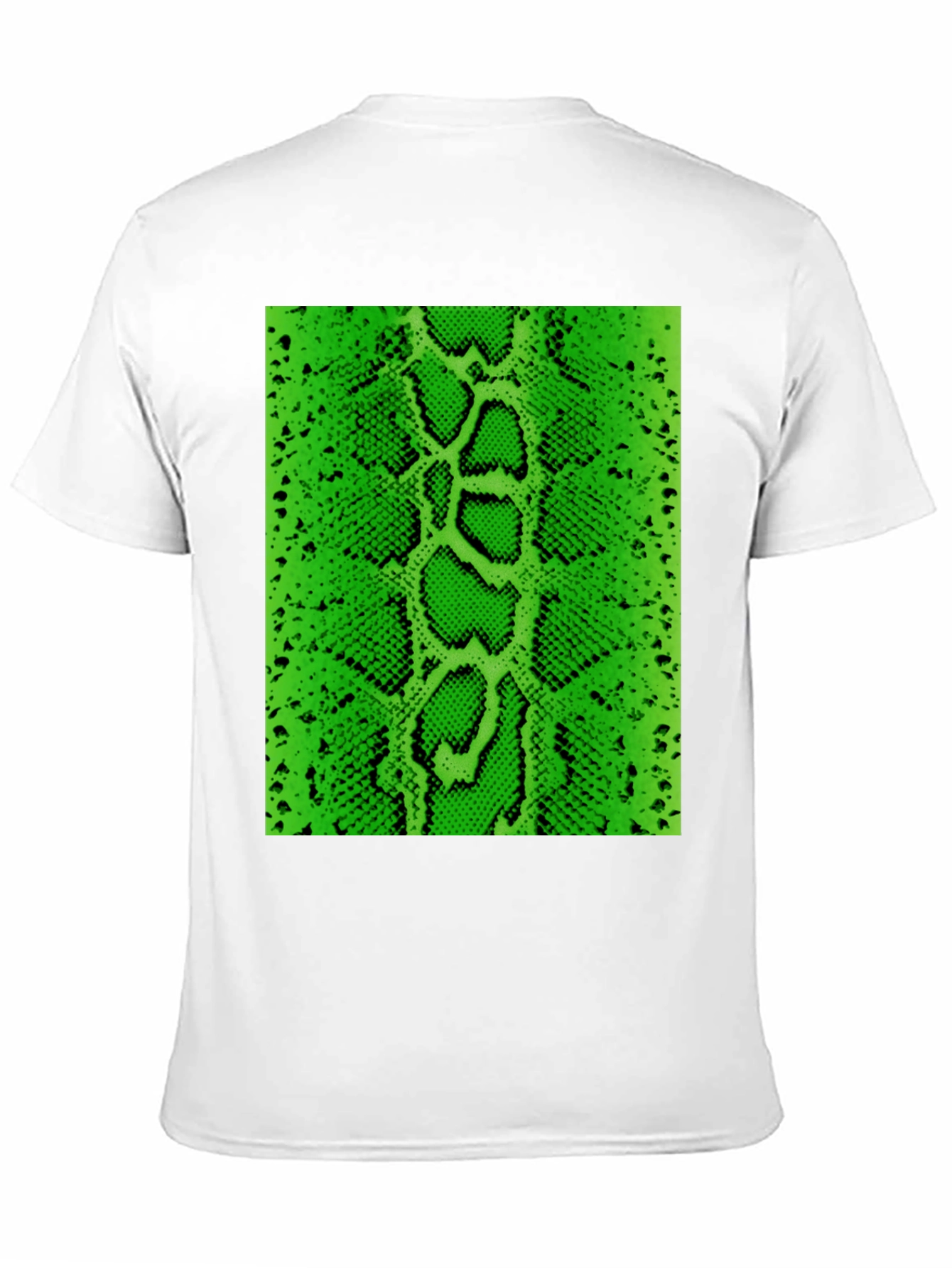 Black Green Snake Skin Graphic Tee - Bold Fashion Statement view 11