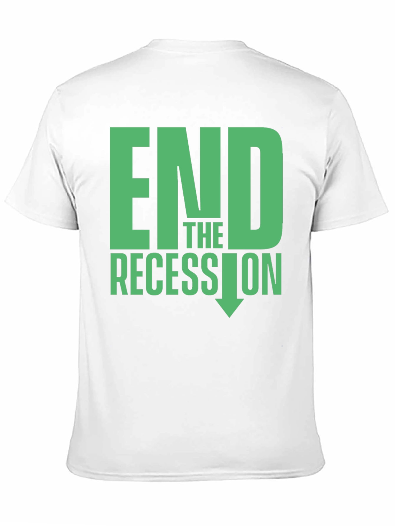 Black End the Recession Graphic T-Shirt view 11