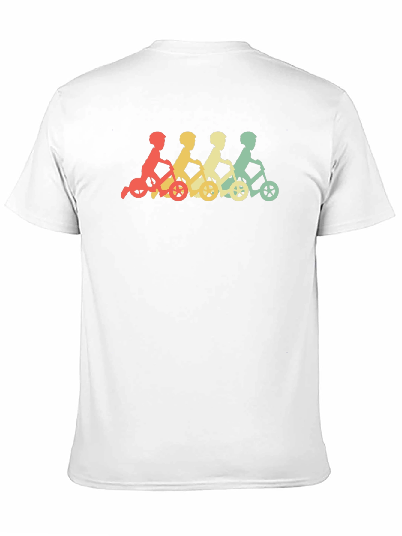 Black Retro Kids on Tricycles Graphic Tee view 11