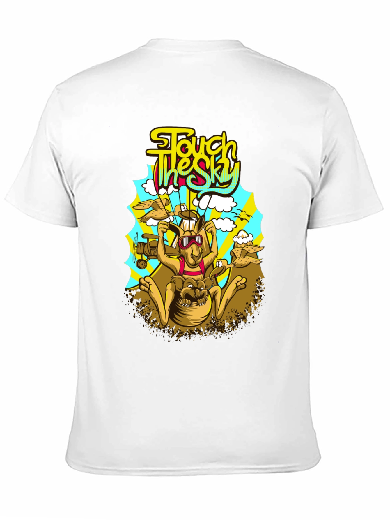 Black Touch the Sky Kangaroo T-Shirt view 11