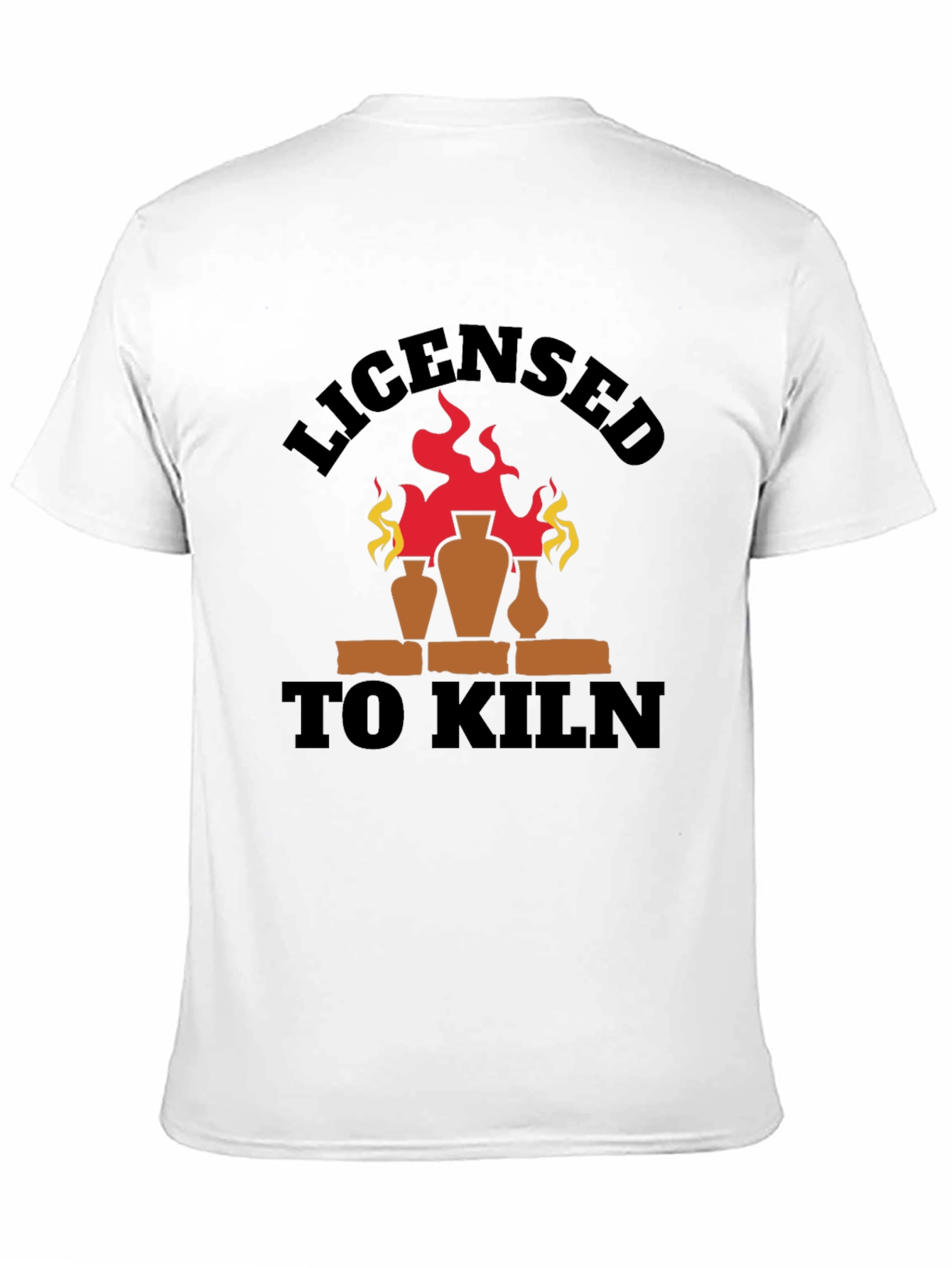 Black Licensed To Kiln Funny Pottery T-Shirt view 11