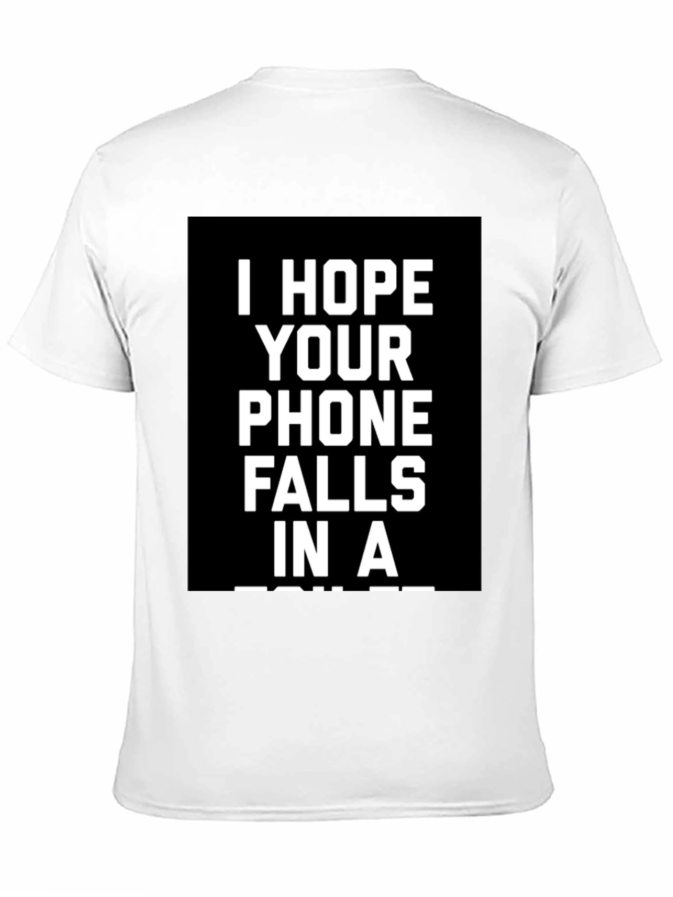 Black Humorous Phone Curse T-Shirt view 11