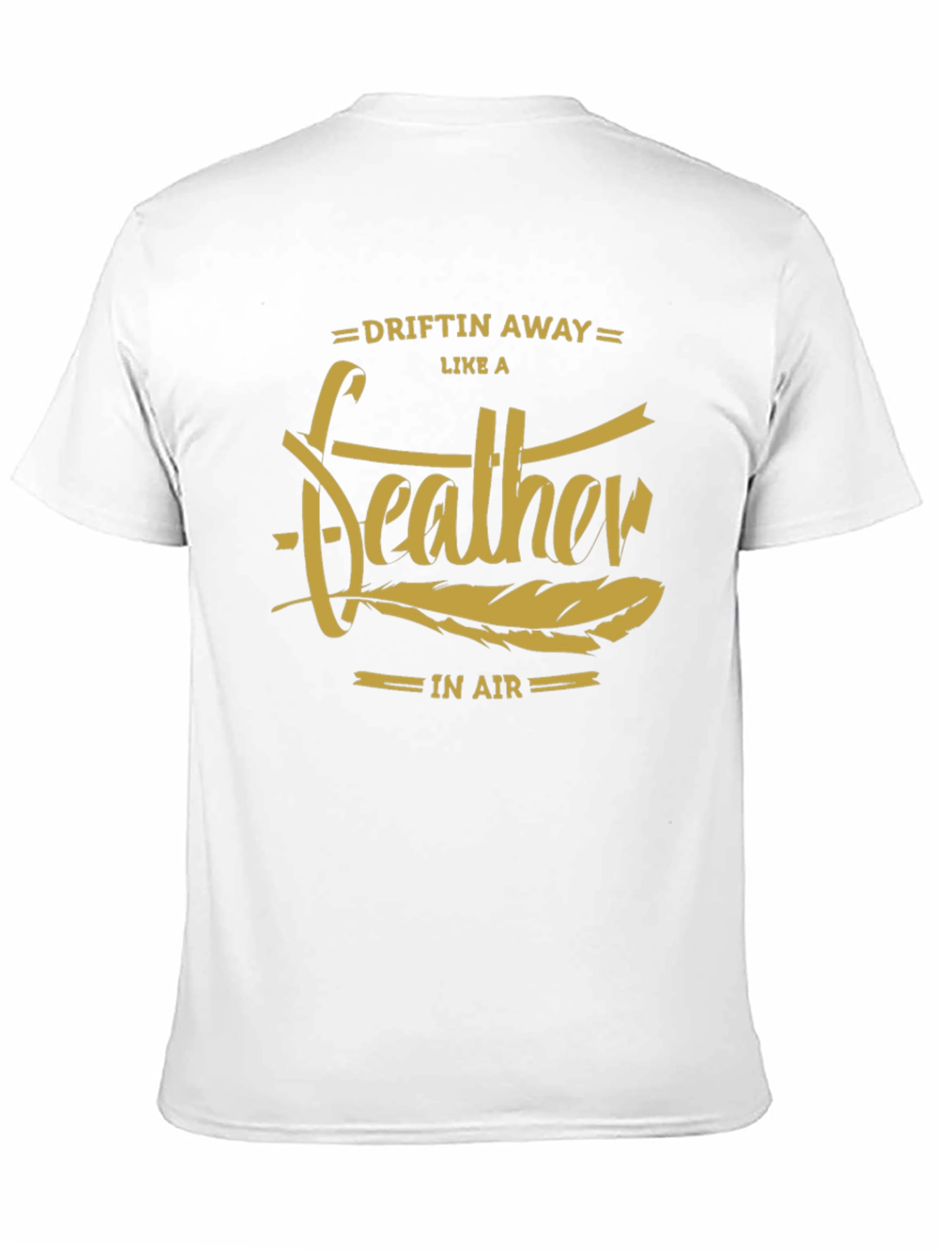 Black Driftin' Away Feather Graphic T-Shirt view 11