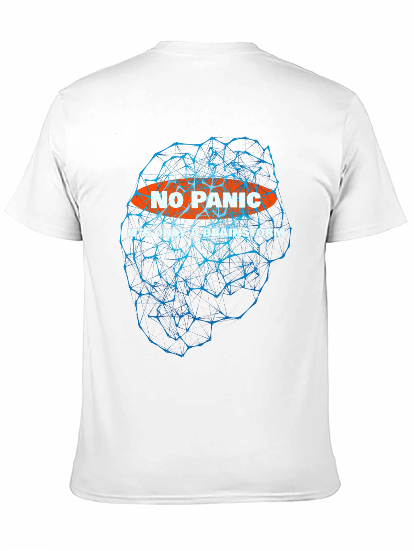 Black No Panic Brainstorm T-Shirt - Black Graphic Tee view 11
