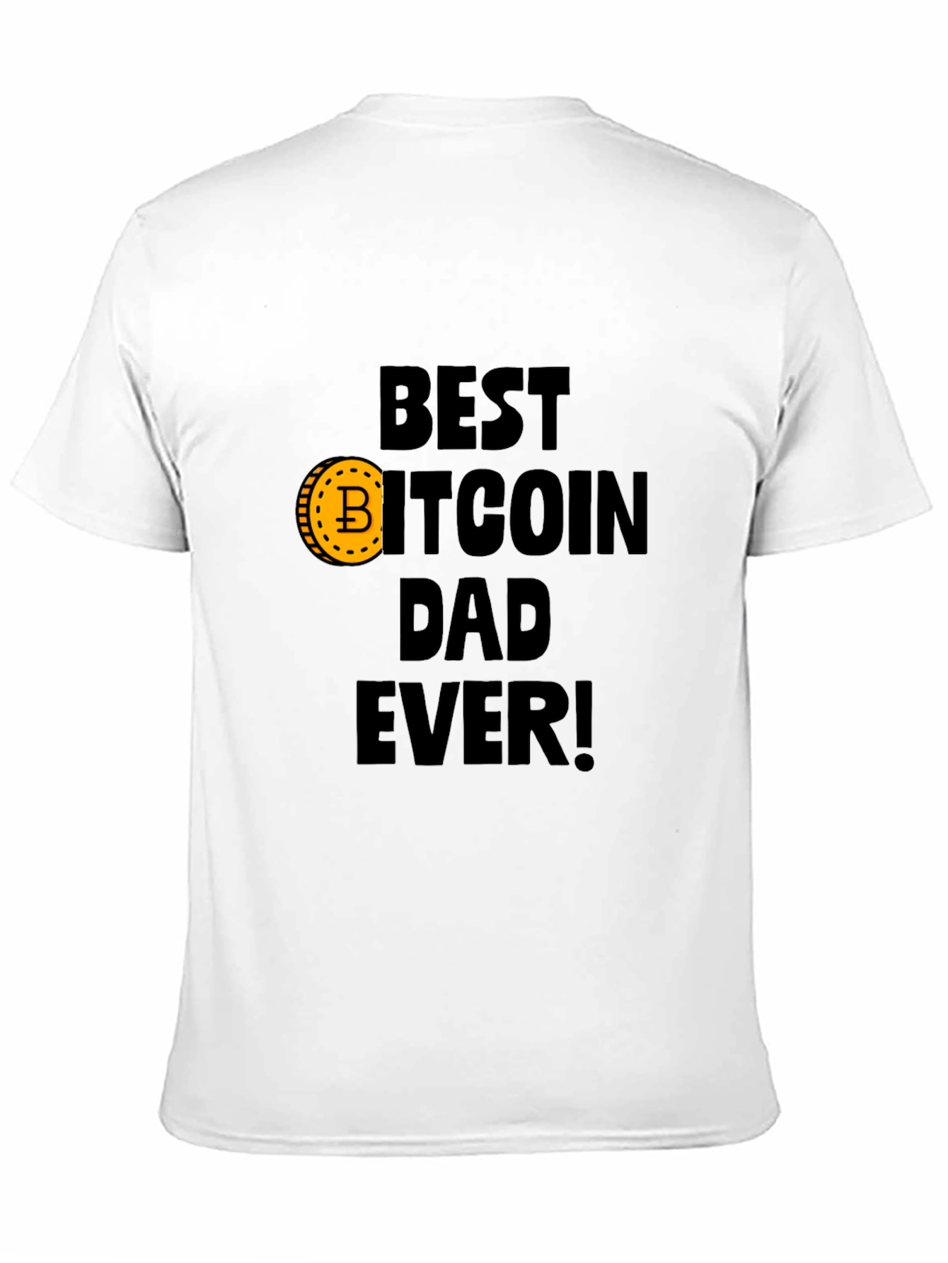 Black Best Bitcoin Dad Ever Black T-Shirt view 11