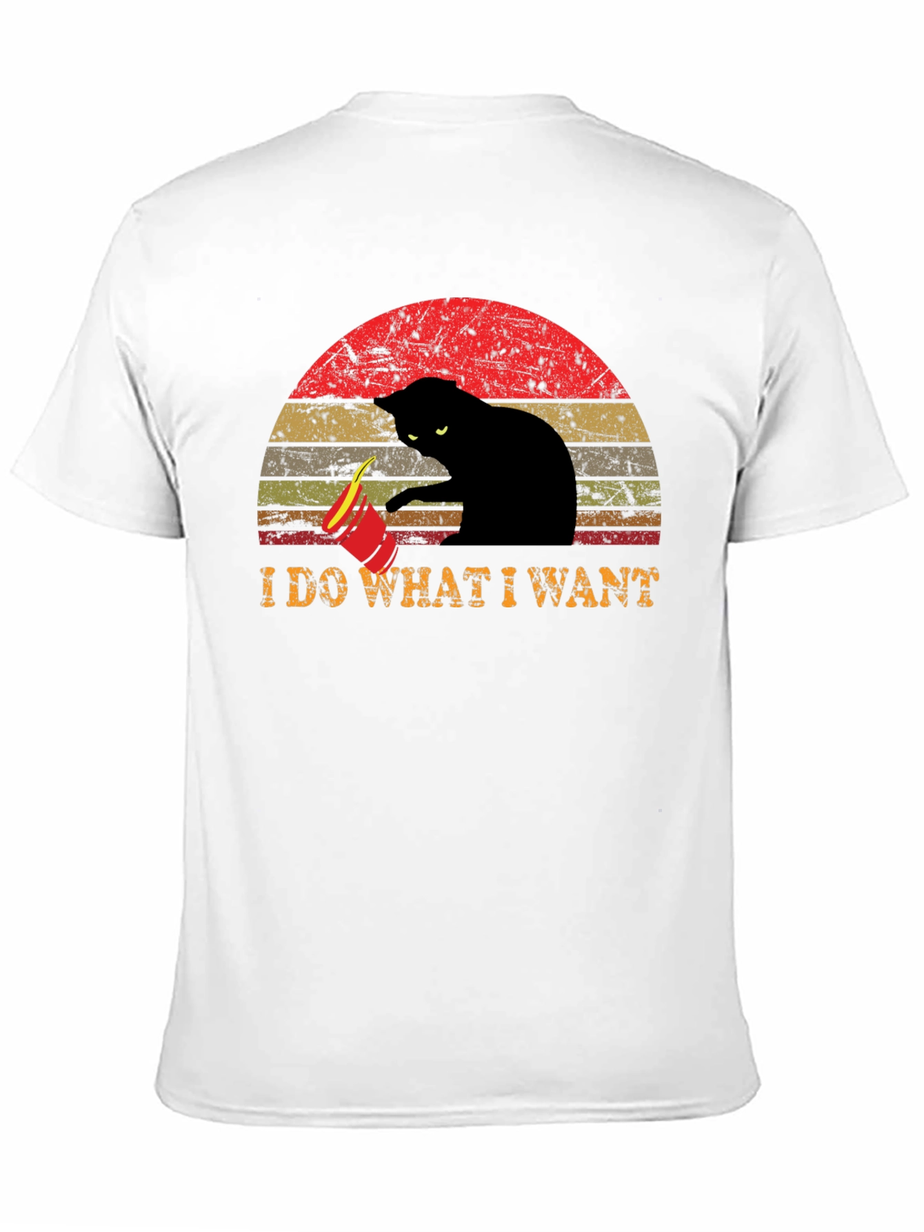 Black I Do What I Want Cat T-Shirt view 11