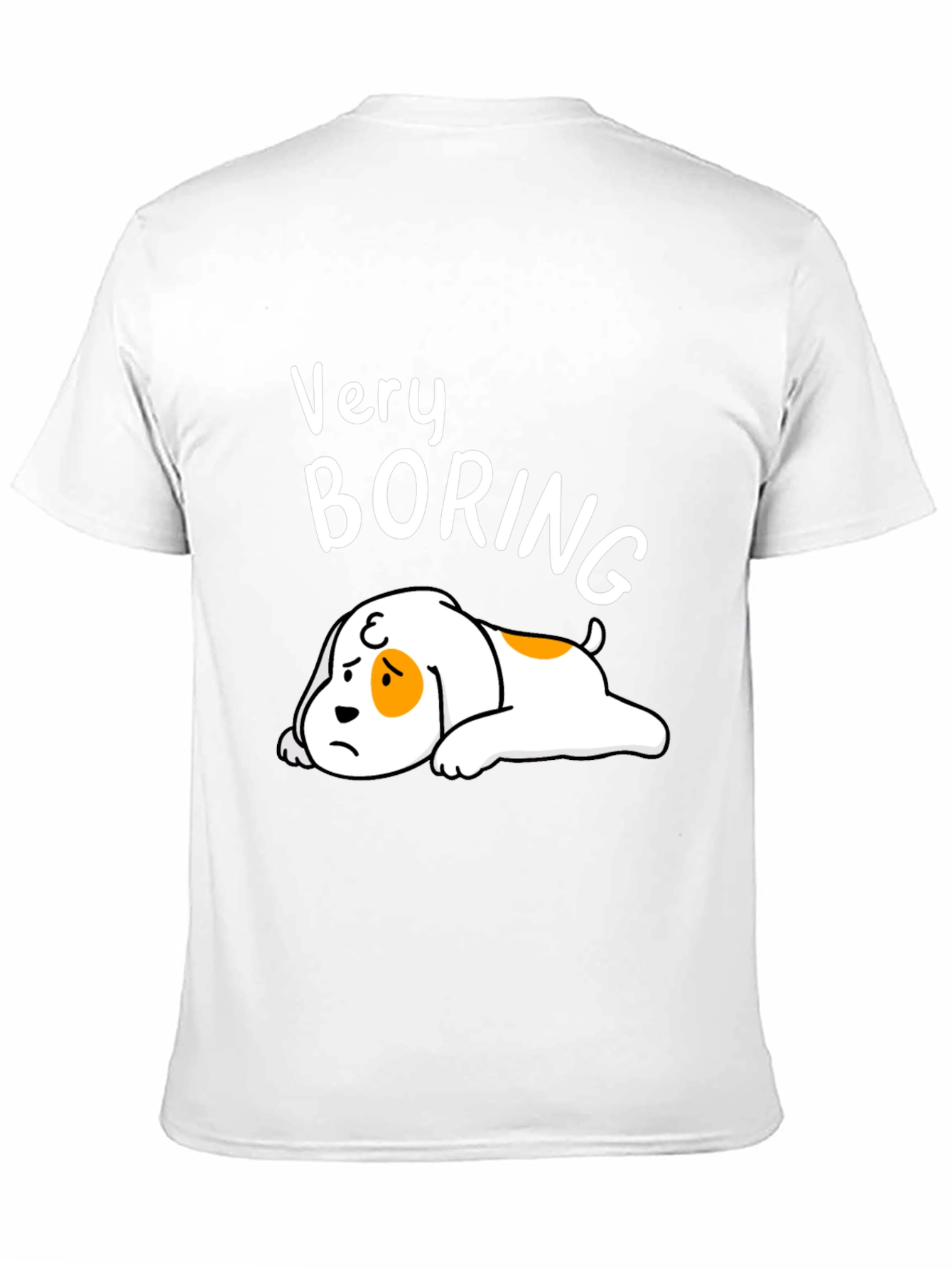 Black Funny Very Boring Dog Graphic Tee view 11