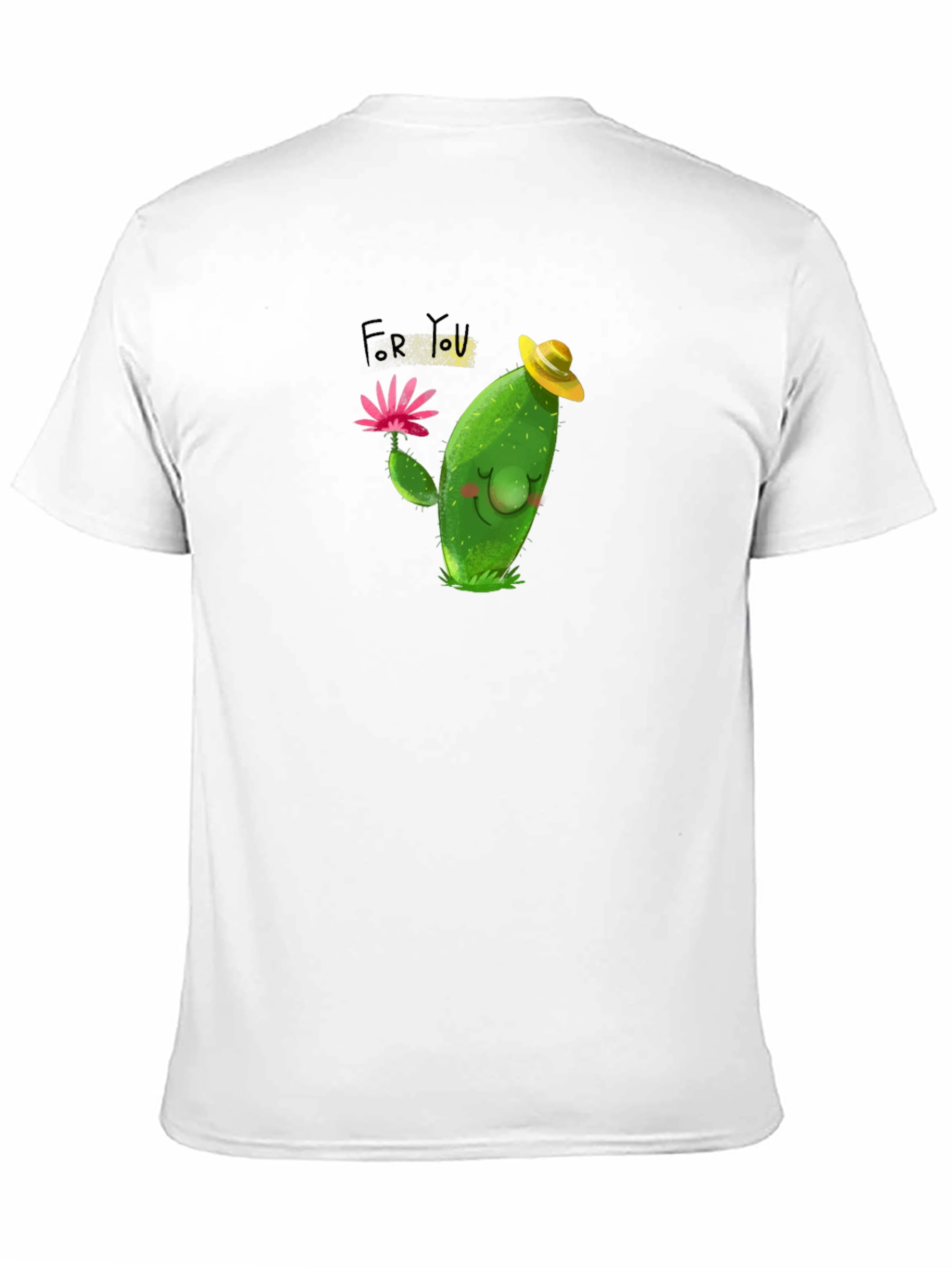 Black Cute Cactus T-Shirt - For You Gift view 11