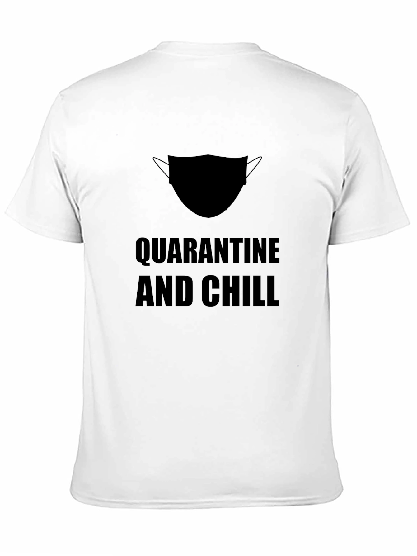 Black Quarantine and Chill T-Shirt - Black view 11