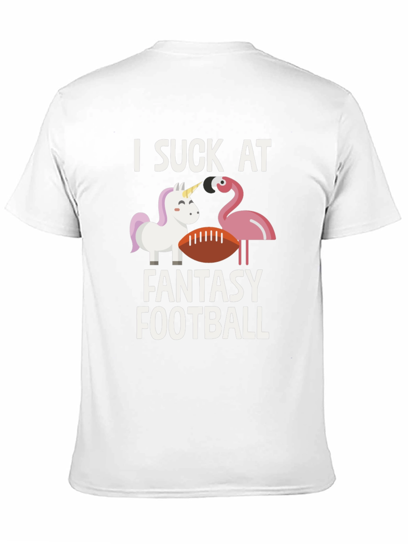 Black I Suck at Fantasy Football T-Shirt view 11
