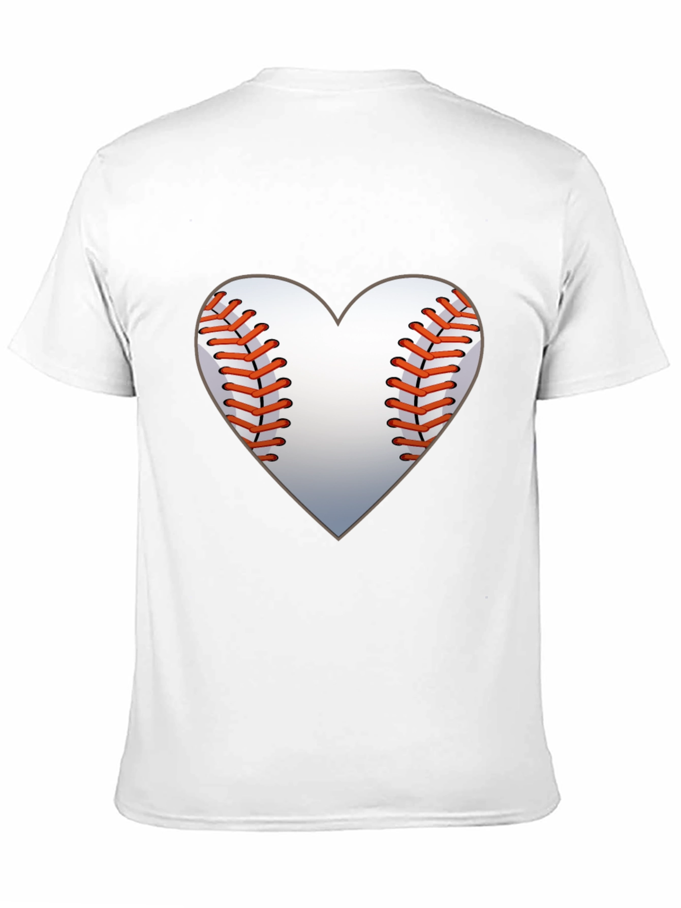 Black Baseball Heart Graphic Tee - Black Cotton Shirt view 11