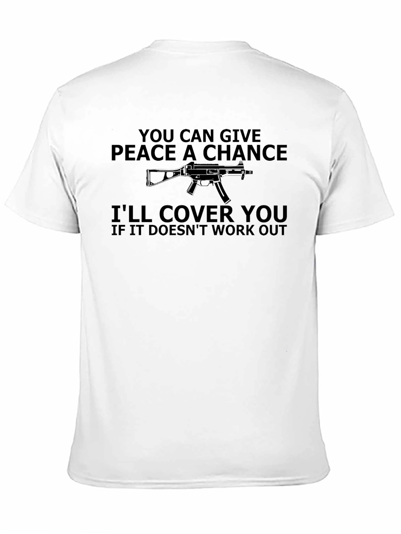 Black Peace A Chance Men's Graphic Tee - I'll Cover You view 11