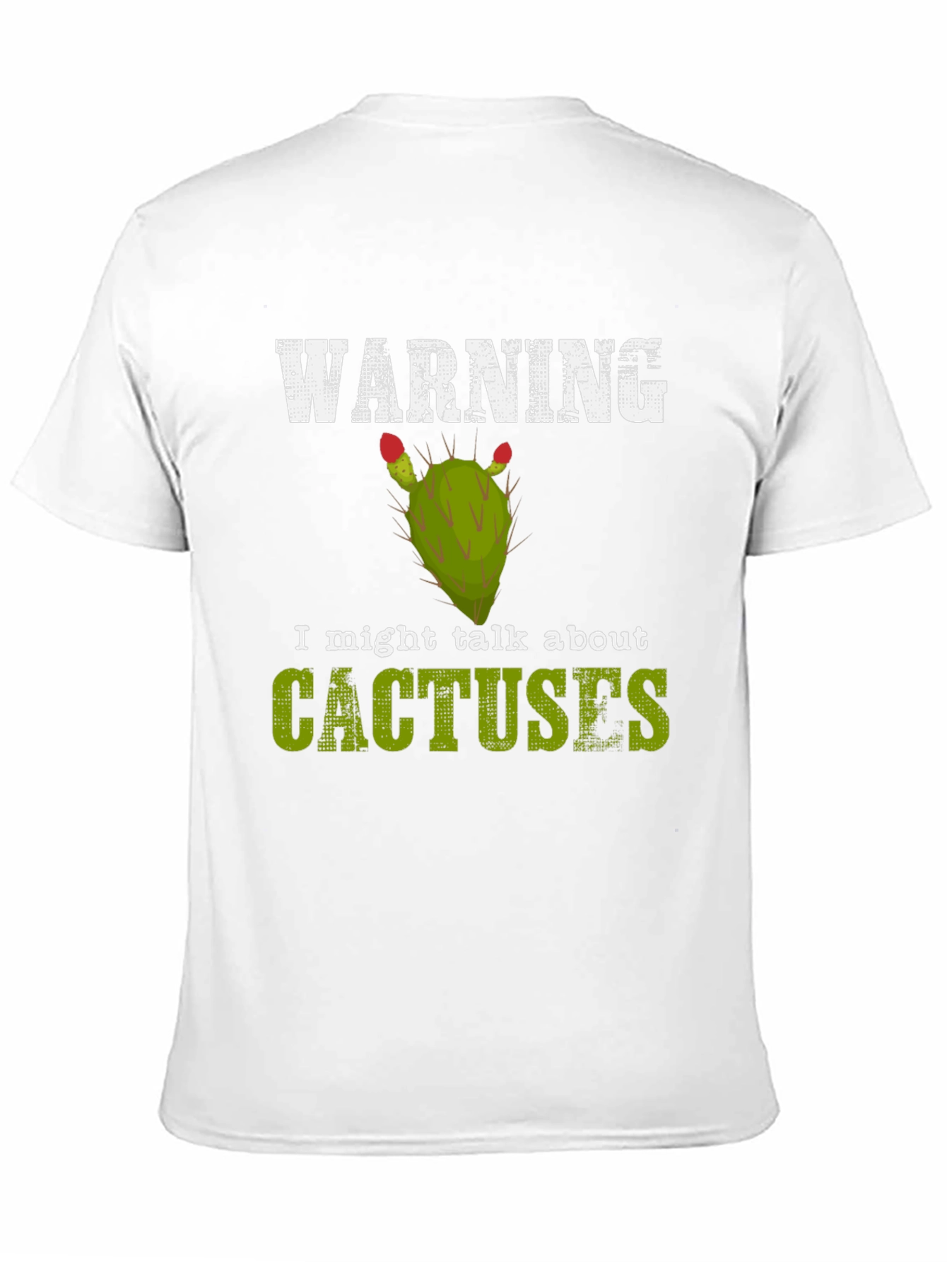 Black Warning: I Might Talk About Cactuses T-Shirt view 11