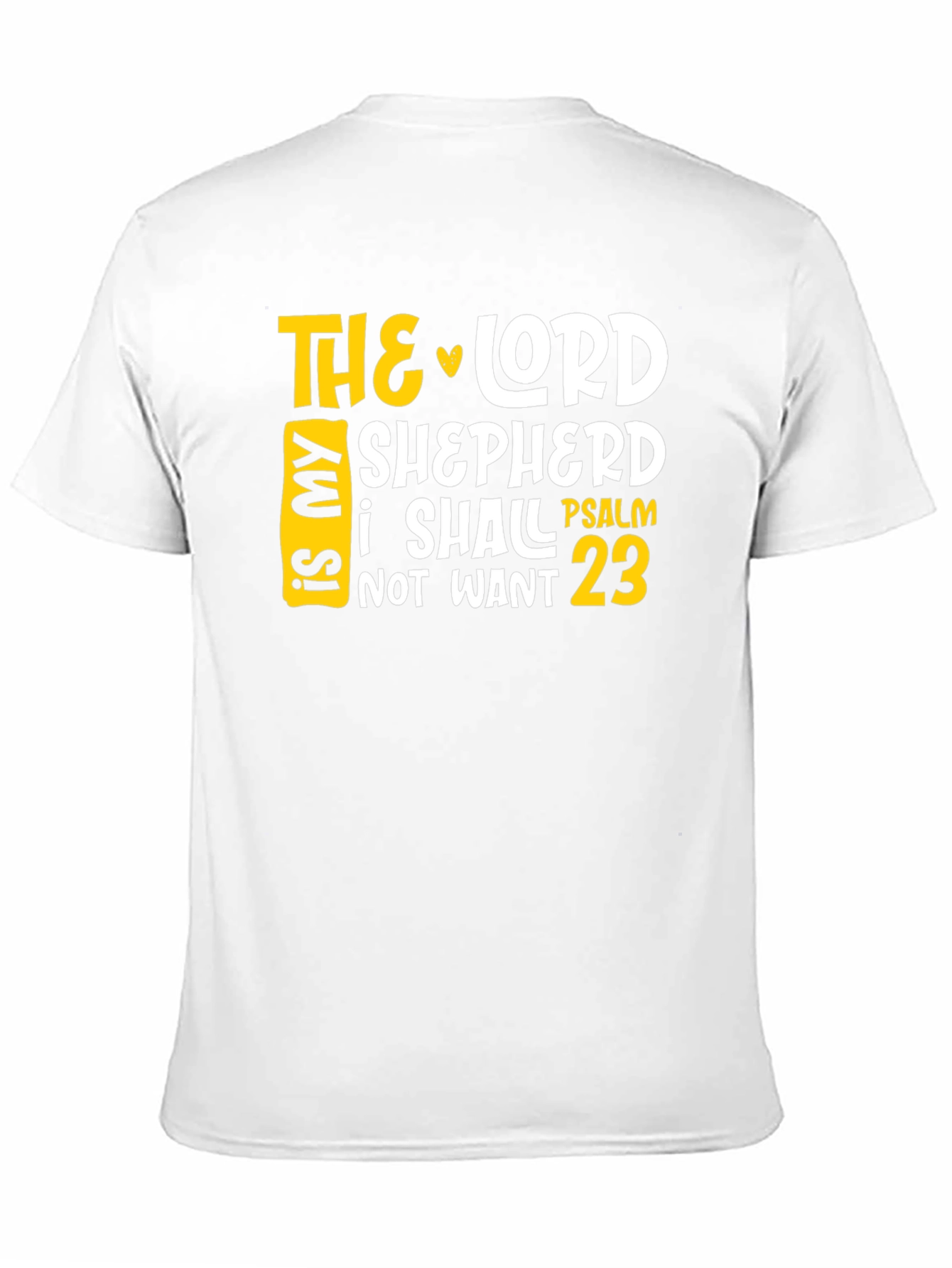 Black The Lord is My Shepherd Psalm 23 T-Shirt view 11