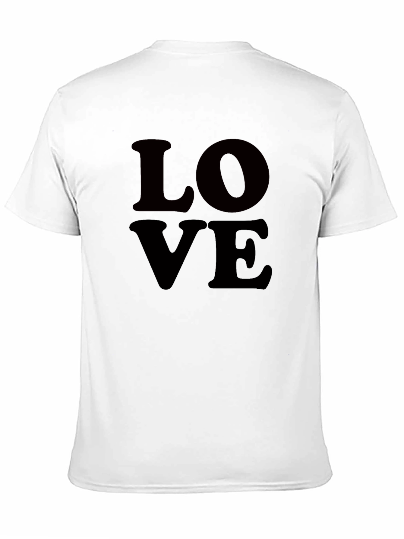 Black Love Graphic Tee - Classic Black Cotton T-Shirt view 11