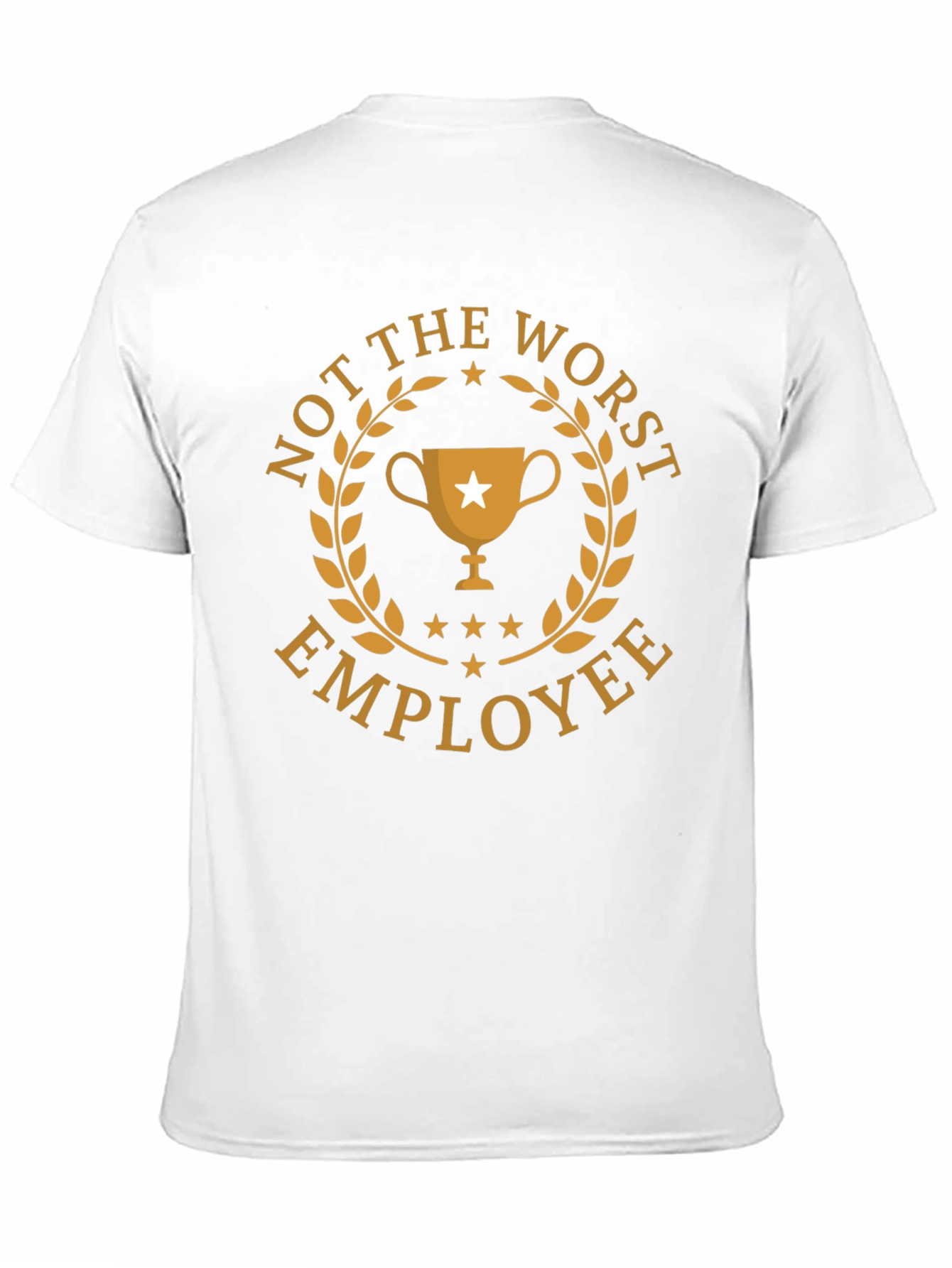 Black Not the Worst Employee Graphic T-Shirt view 11