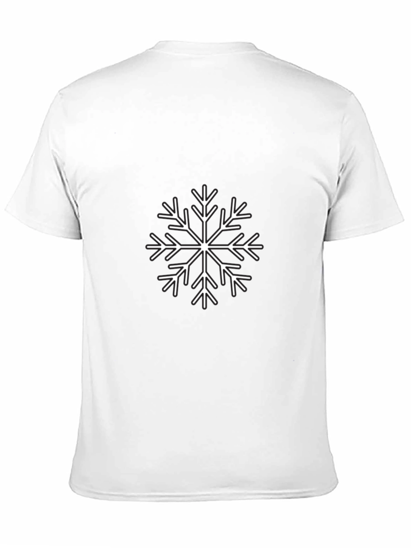 Black Snowflake Graphic Tee - Black view 11