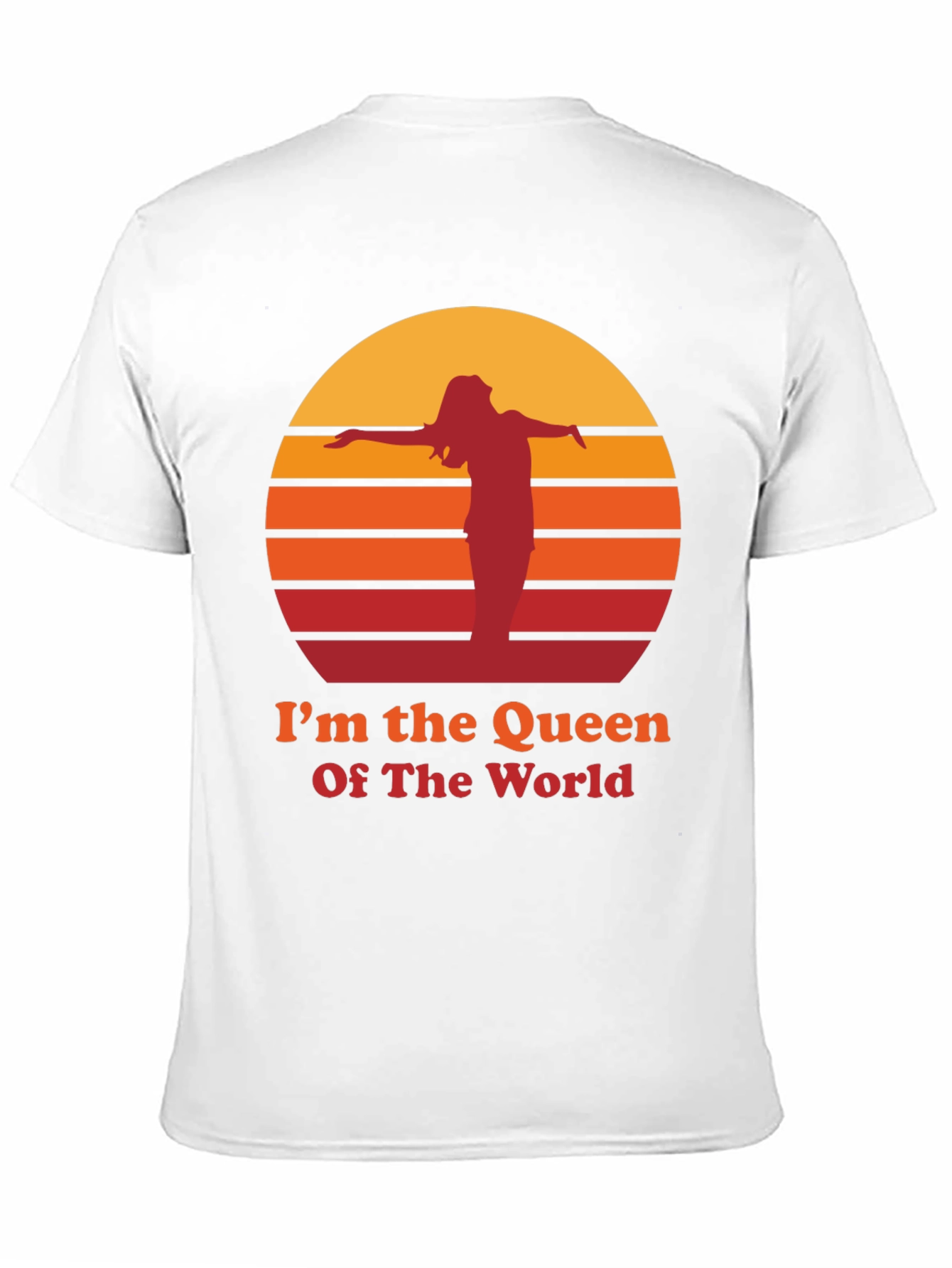 Black I'm The Queen Of The World T-Shirt view 11