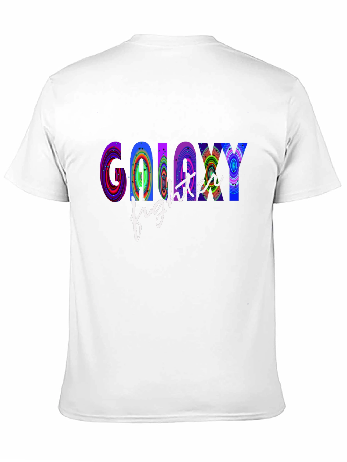 Black Galaxy Fighter Graphic T-Shirt - Cool Novelty Tee view 11