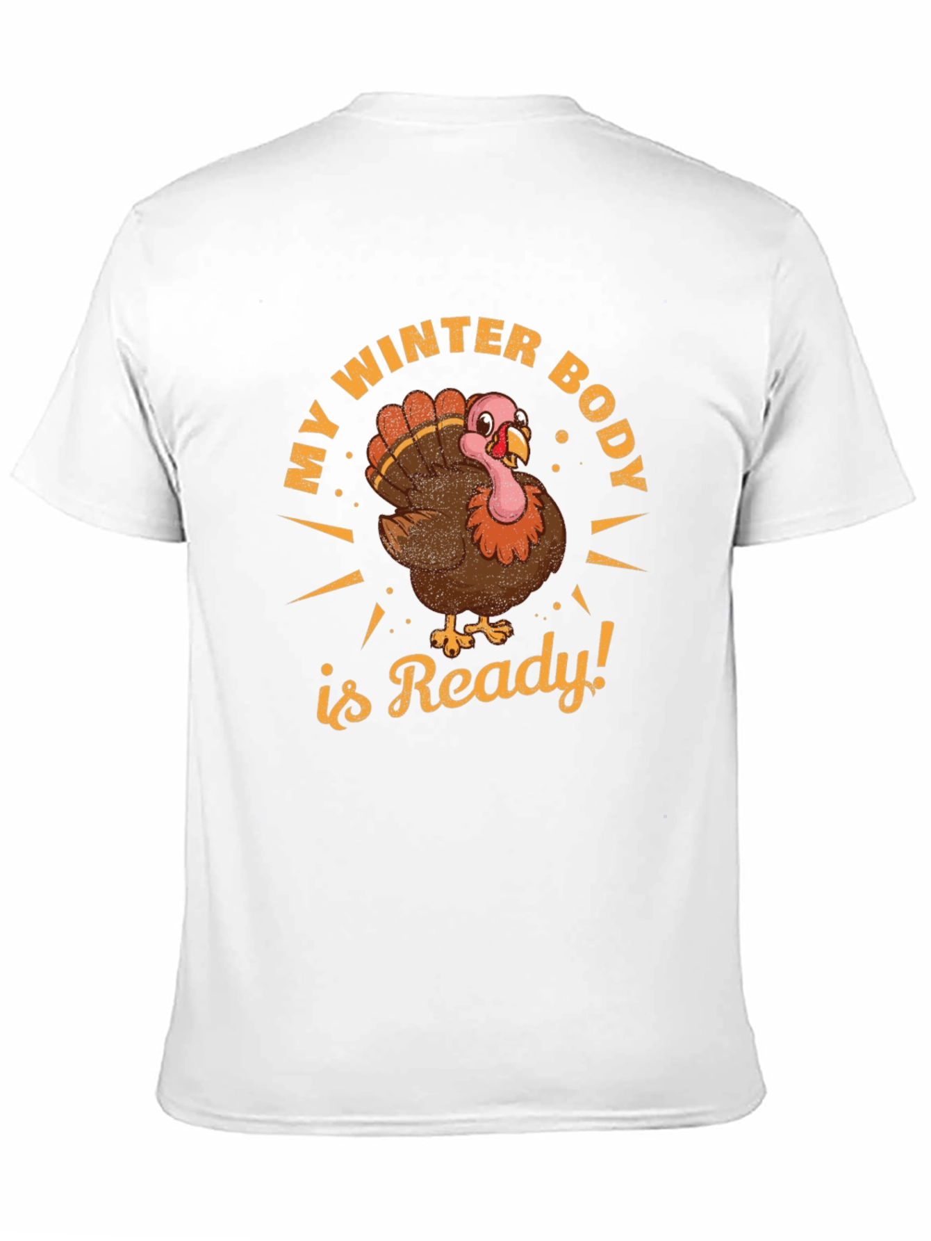 Black My Winter Body Is Ready Turkey T-Shirt view 11